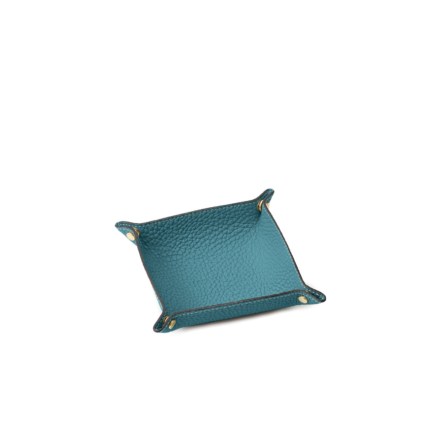 Valet Tray Shrink Leather (Blue Cyan - Small)