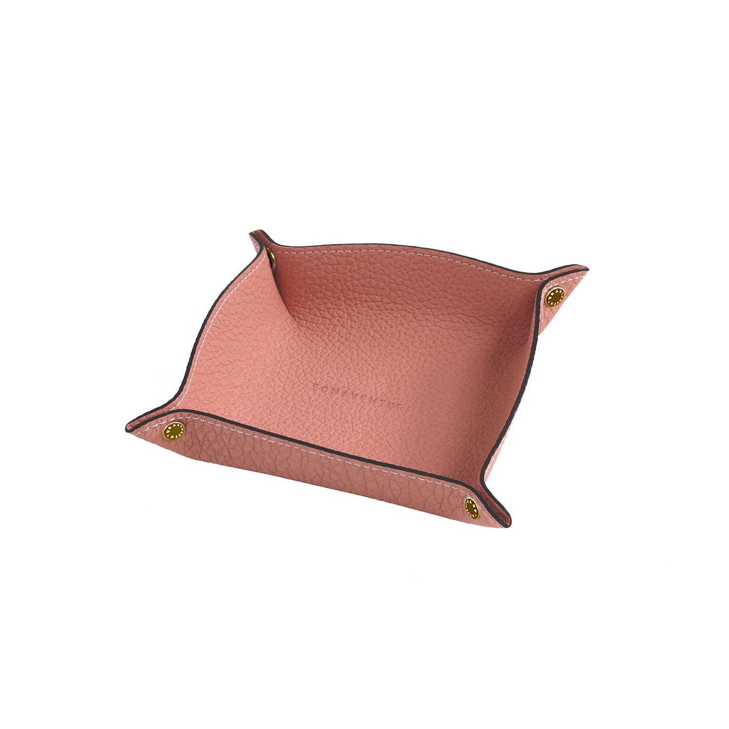 Valet Tray Shrink Leather (Coral Pink - Small)