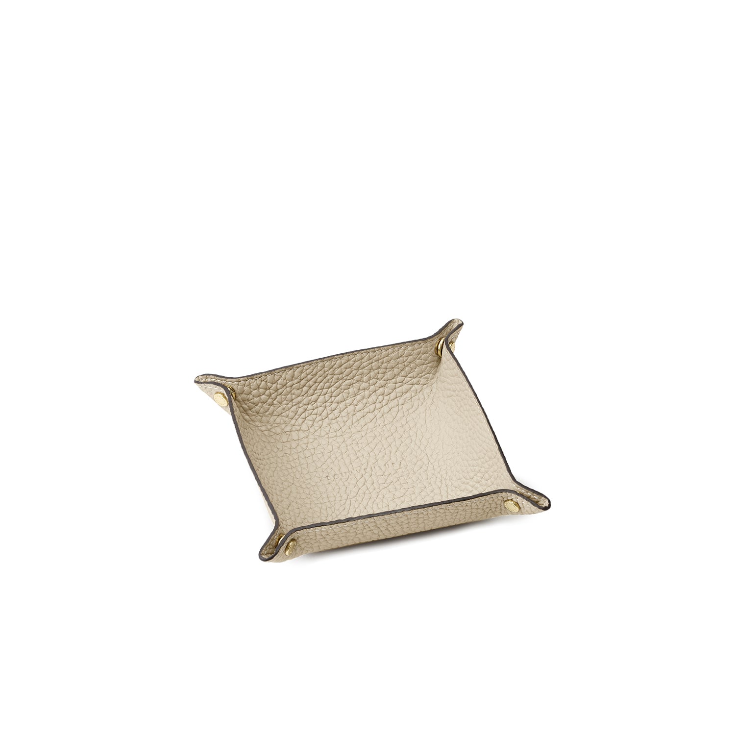 Valet Tray Shrink Leather (Ivory - Small)