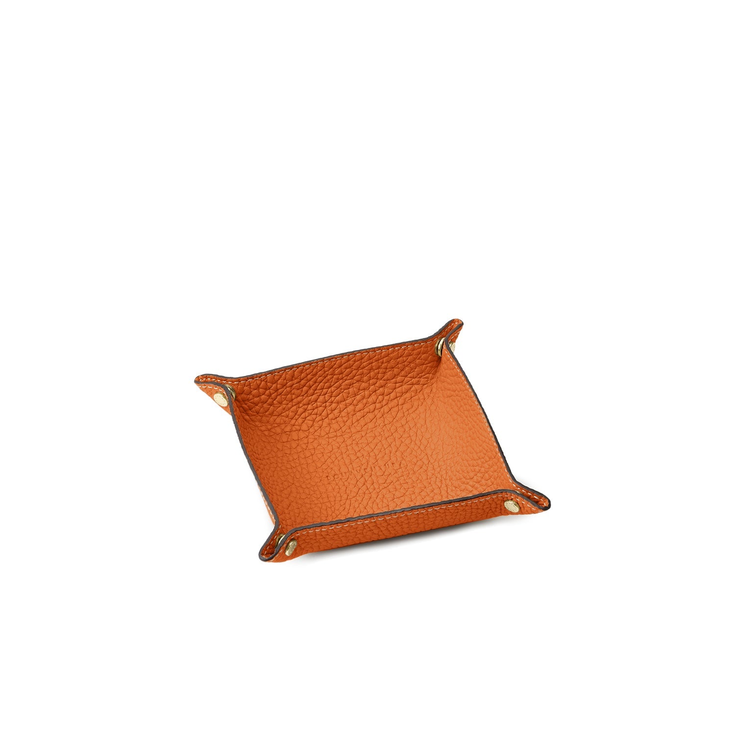 Valet Tray Shrink Leather (Orange - Small)