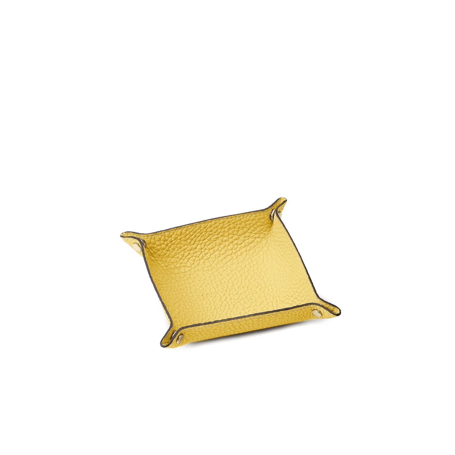 Valet Tray Shrink Leather (Yellow - Small)