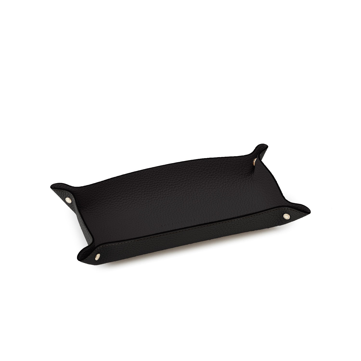 Valet Tray Shrink Leather (Black - Long)