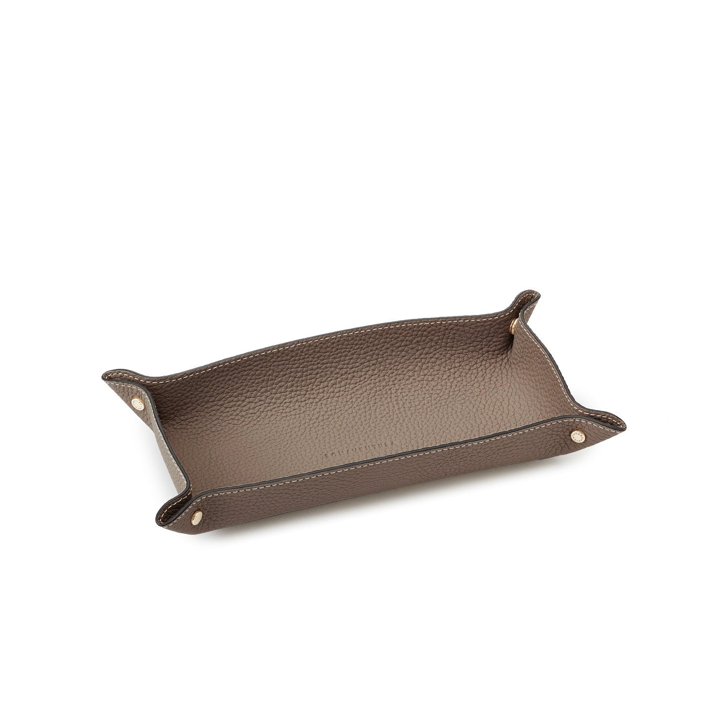Valet Tray Shrink Leather (Etoupe - Long)