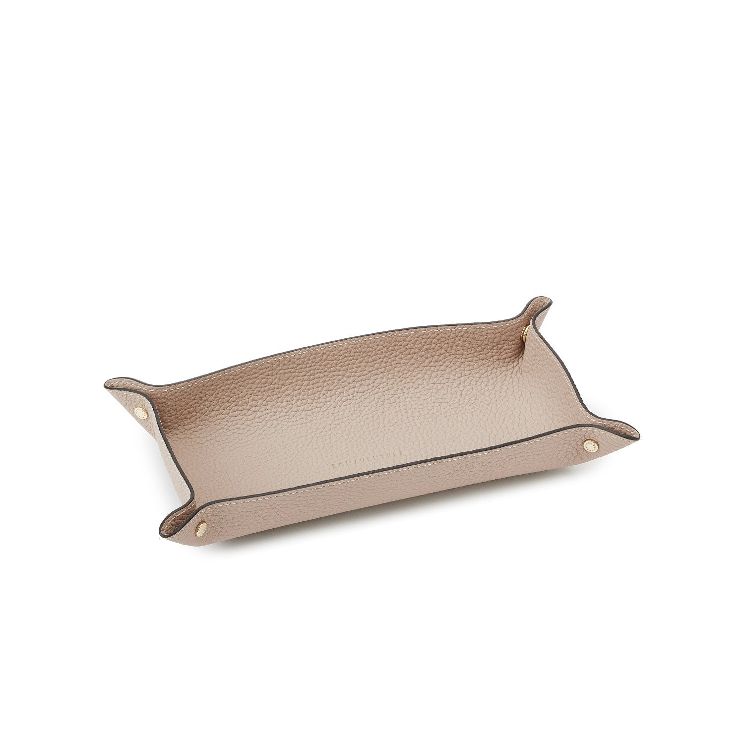 Valet Tray Shrink Leather (Greige - Long)