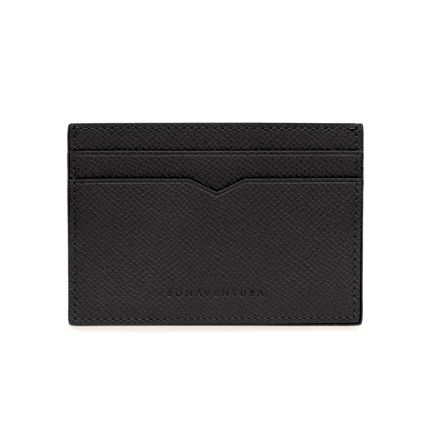 Slim Card Case Nobile Leather (Black)