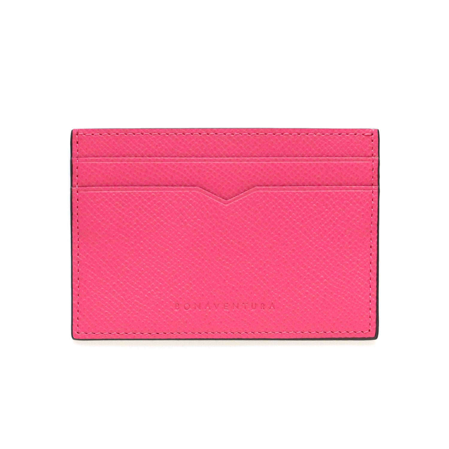 Slim Card Case Nobile Leather (Fuchsia Pink)