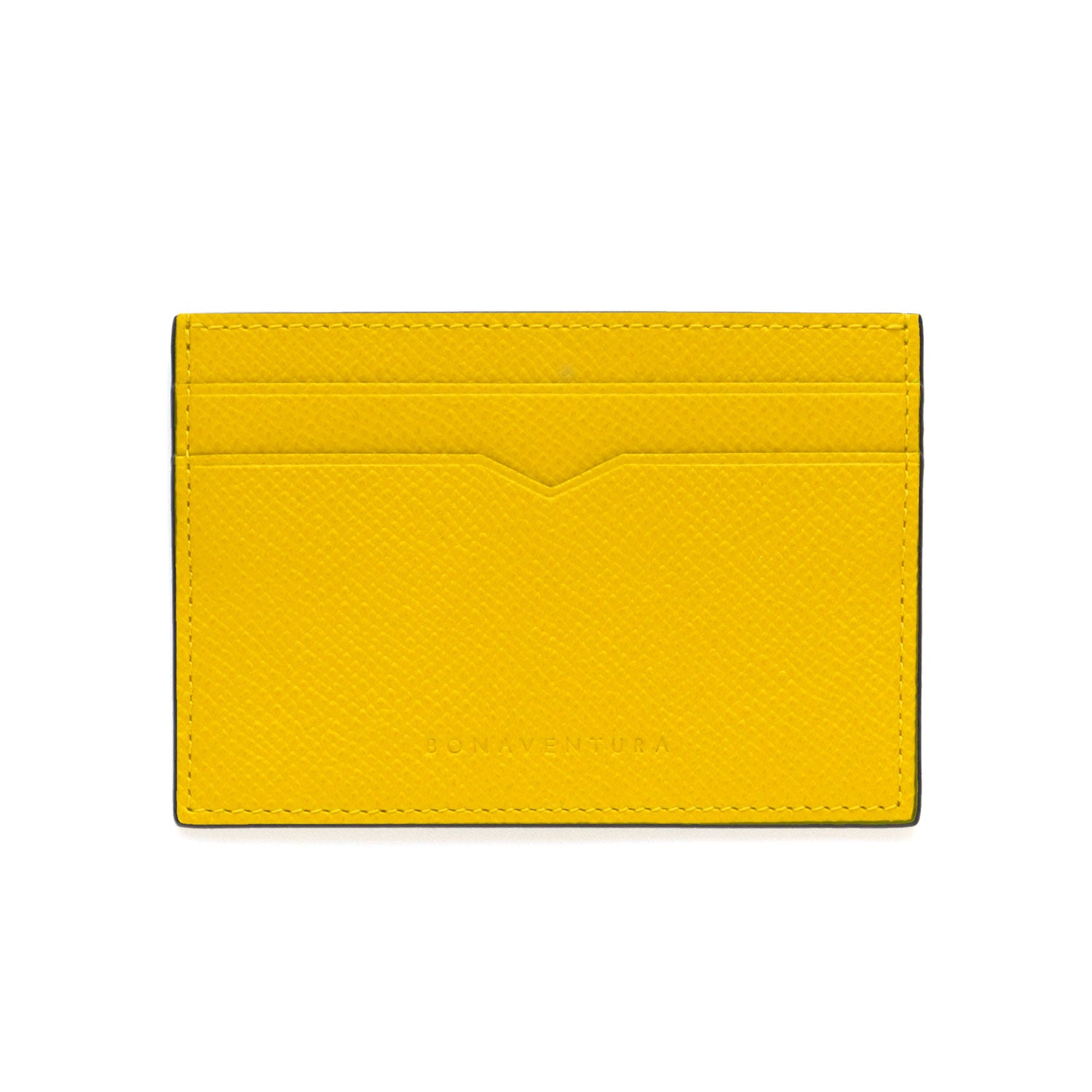 Slim Card Case Nobile Leather (Mimosa yellow)