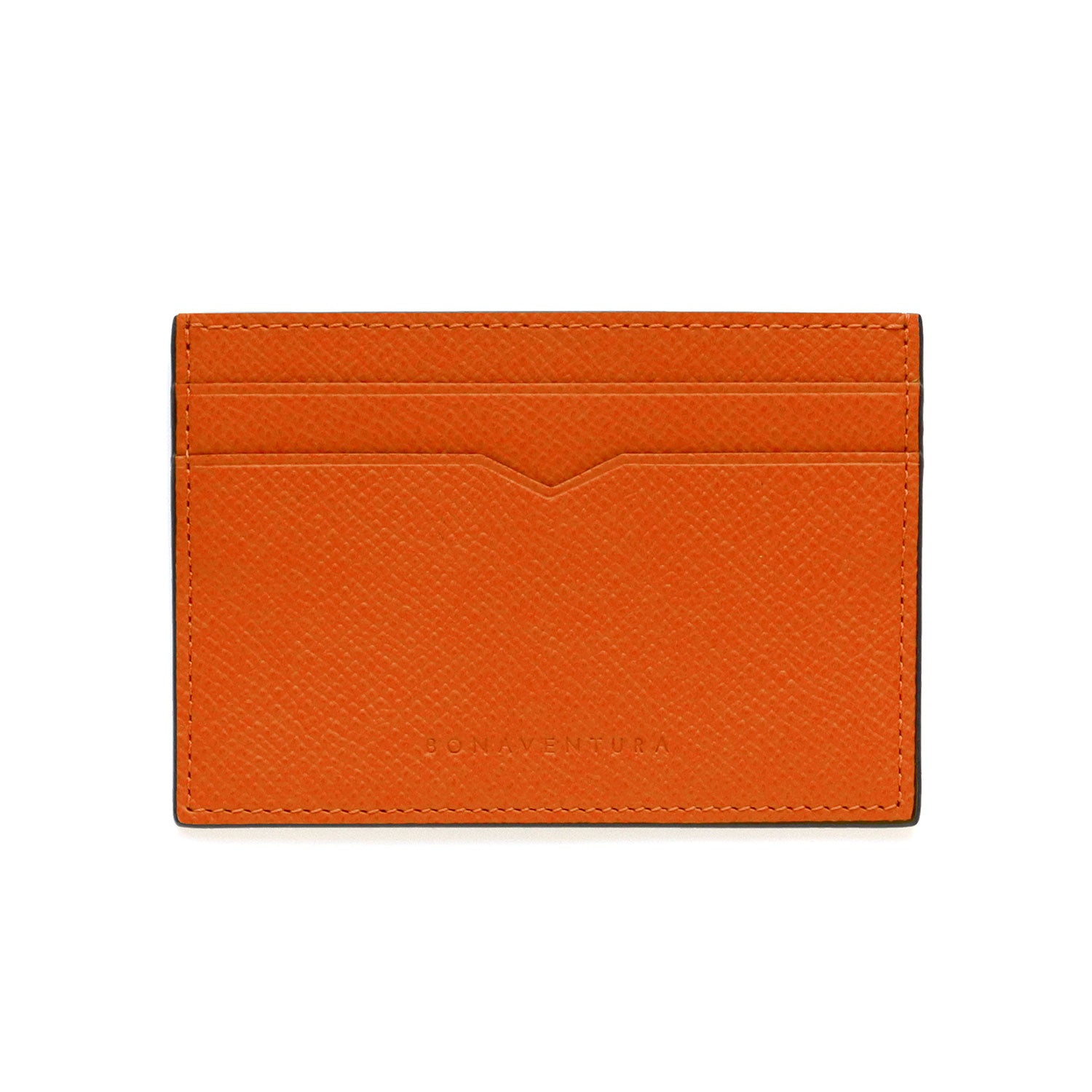 Slim Card Case Nobile Leather (Orange)