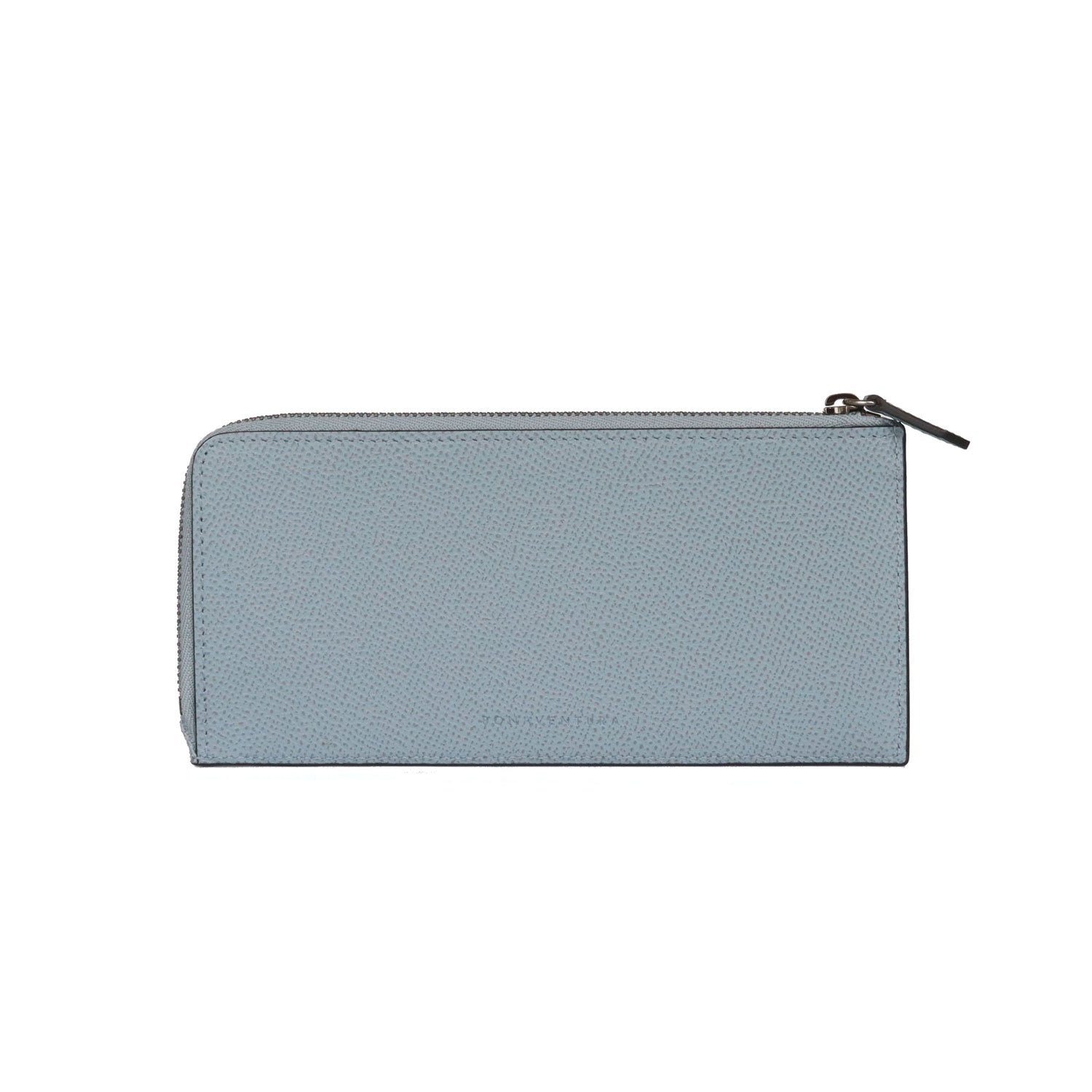 Long L-Zip Wallet Nobile Leather (Blue Lin)