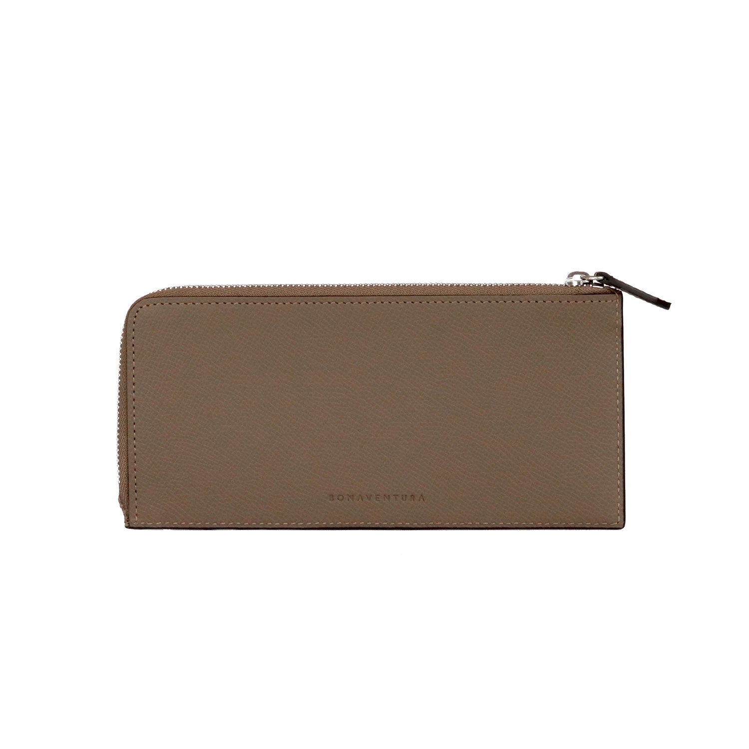 Long L-Zip Wallet Nobile Leather (Etoupe)
