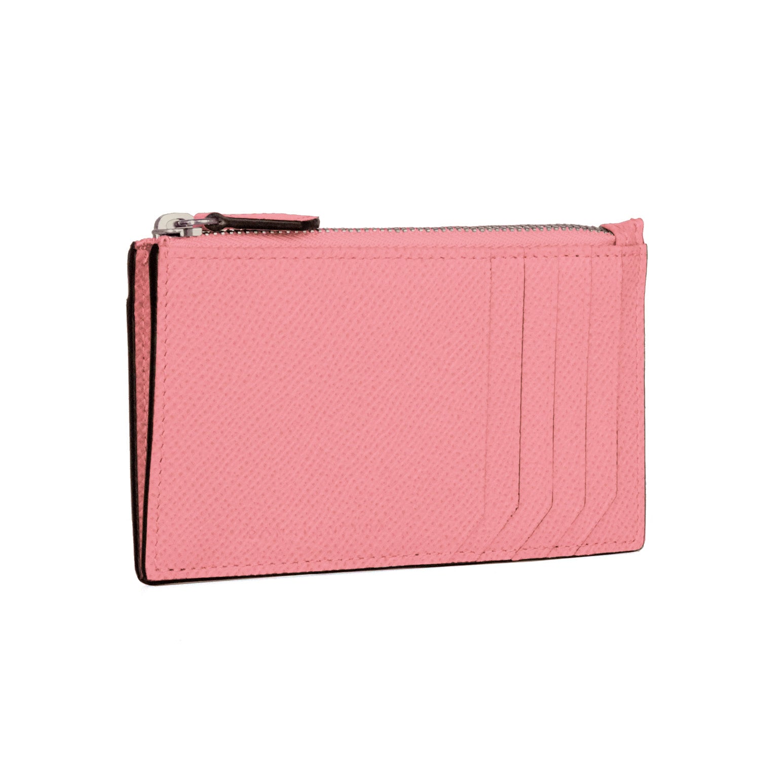 Mini Zip Wallet Nobile Leather (Icicle Pink)