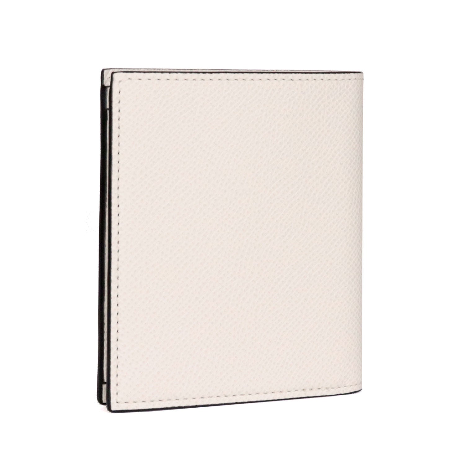 Bi-fold Wallet Nobile Leather (White × Black)