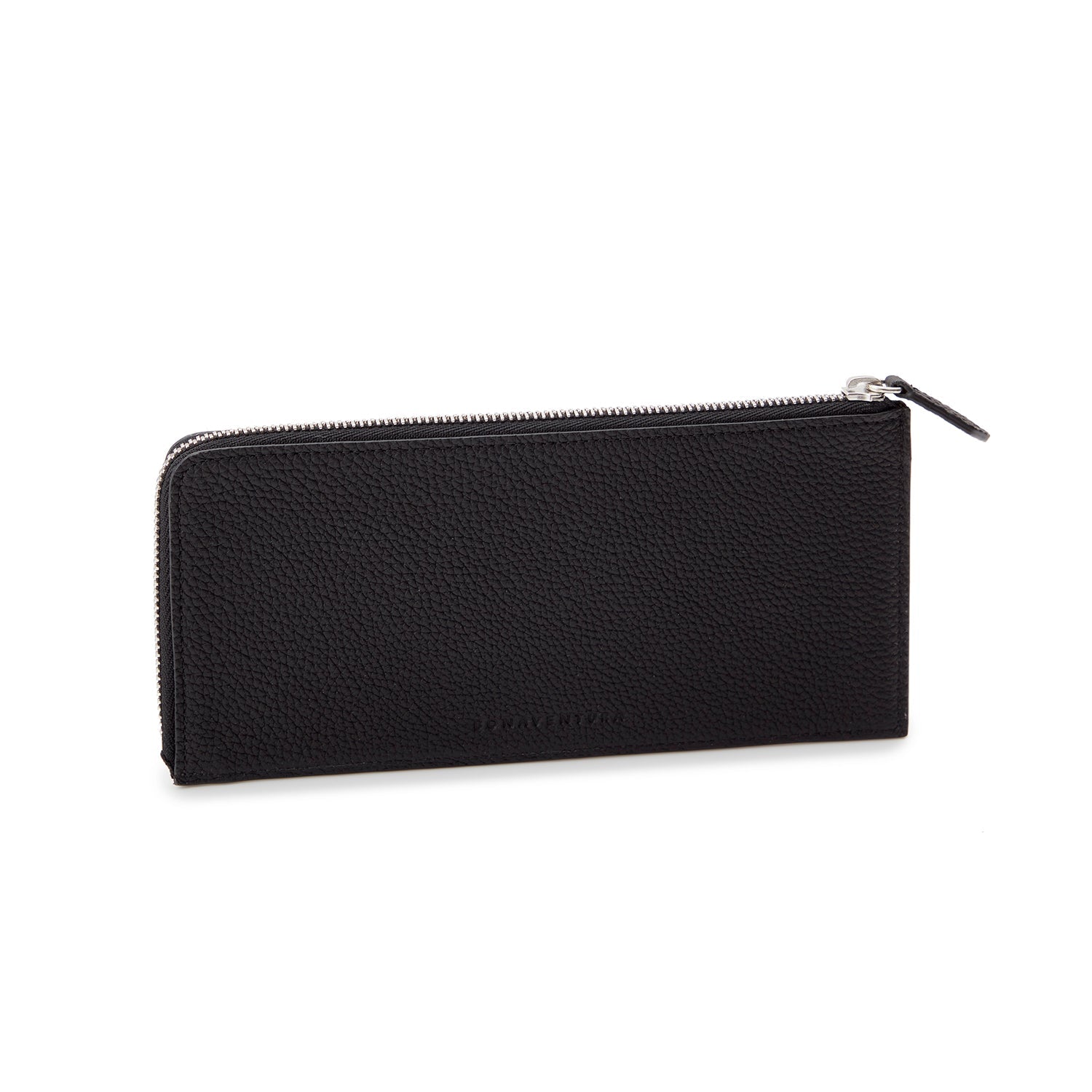 Long L-Zip Wallet Shrink Leather (Black)