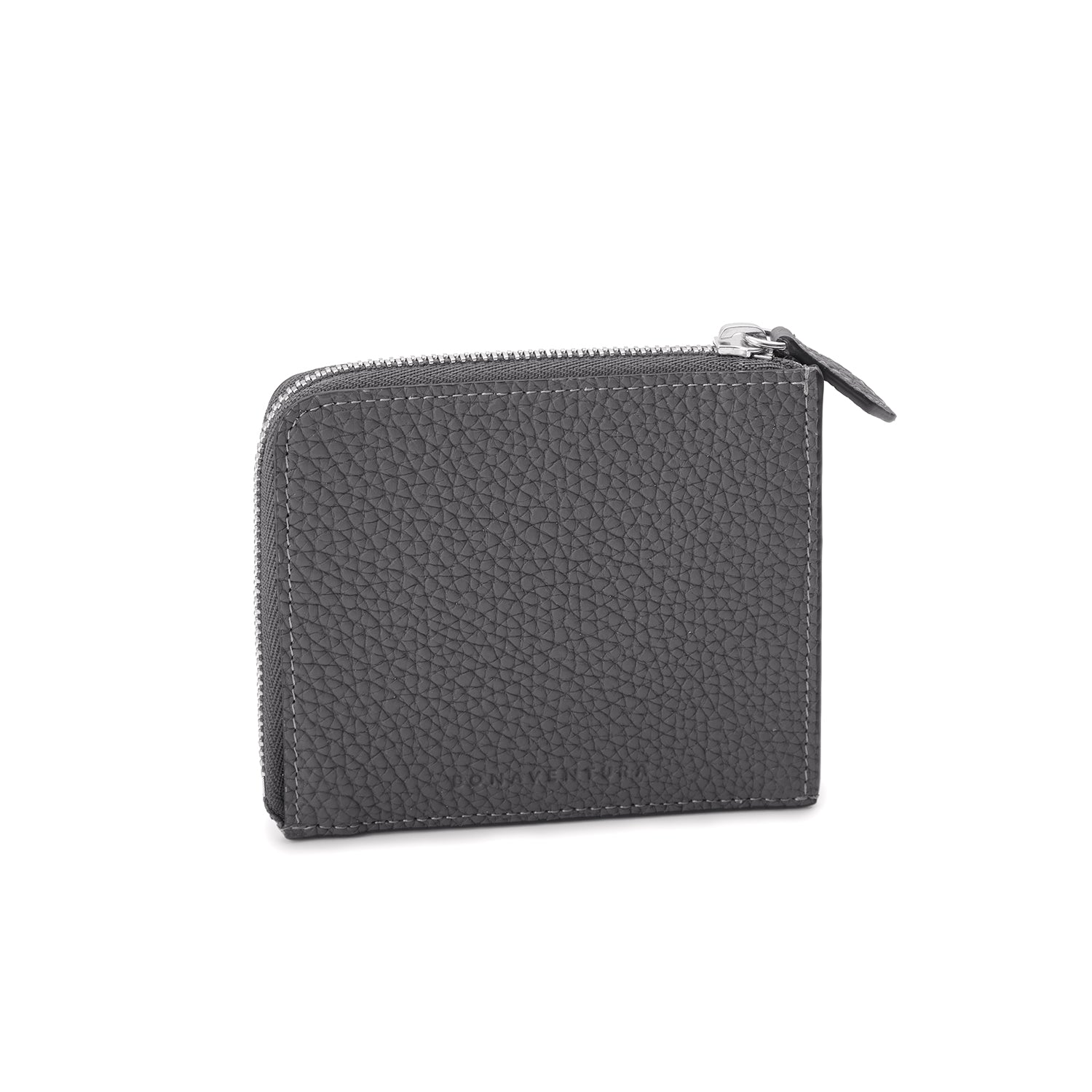 L-Zip Wallet Shrink Leather (Charcoal Gray)