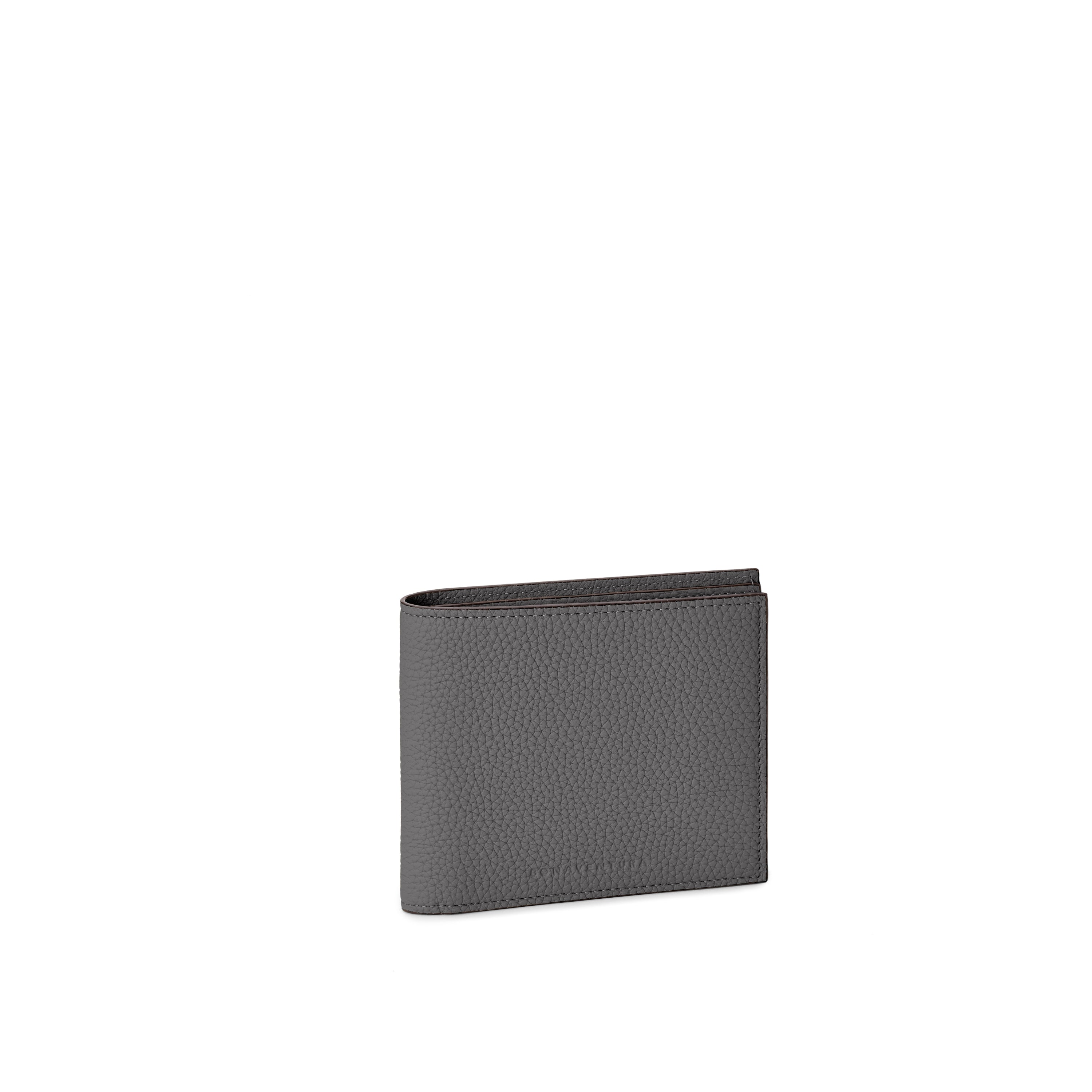 Men's Bi-fold Wallet Shrink Leather (Charcoal Gray)