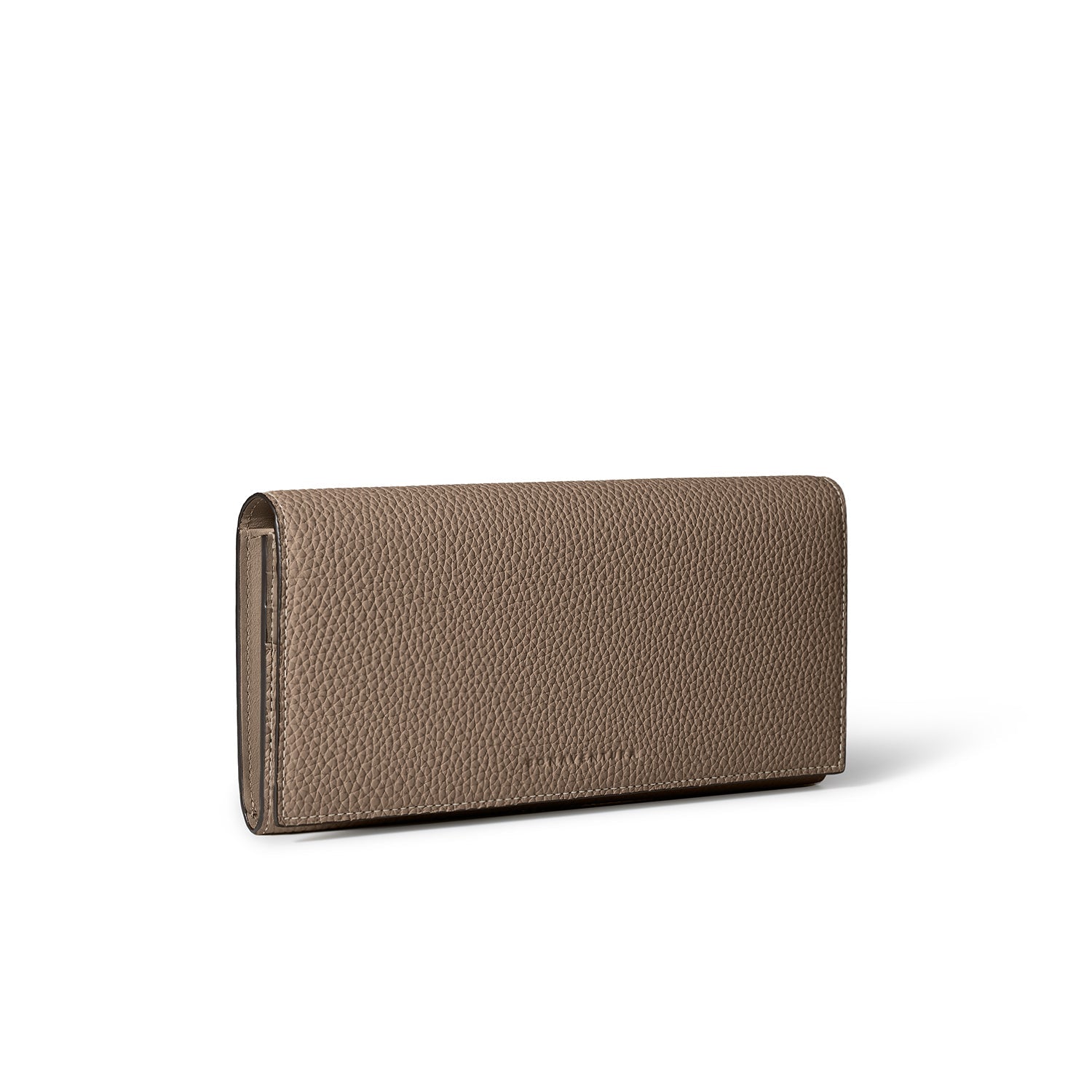 Long Bi-fold Wallet Shrink Leather (Etoupe)