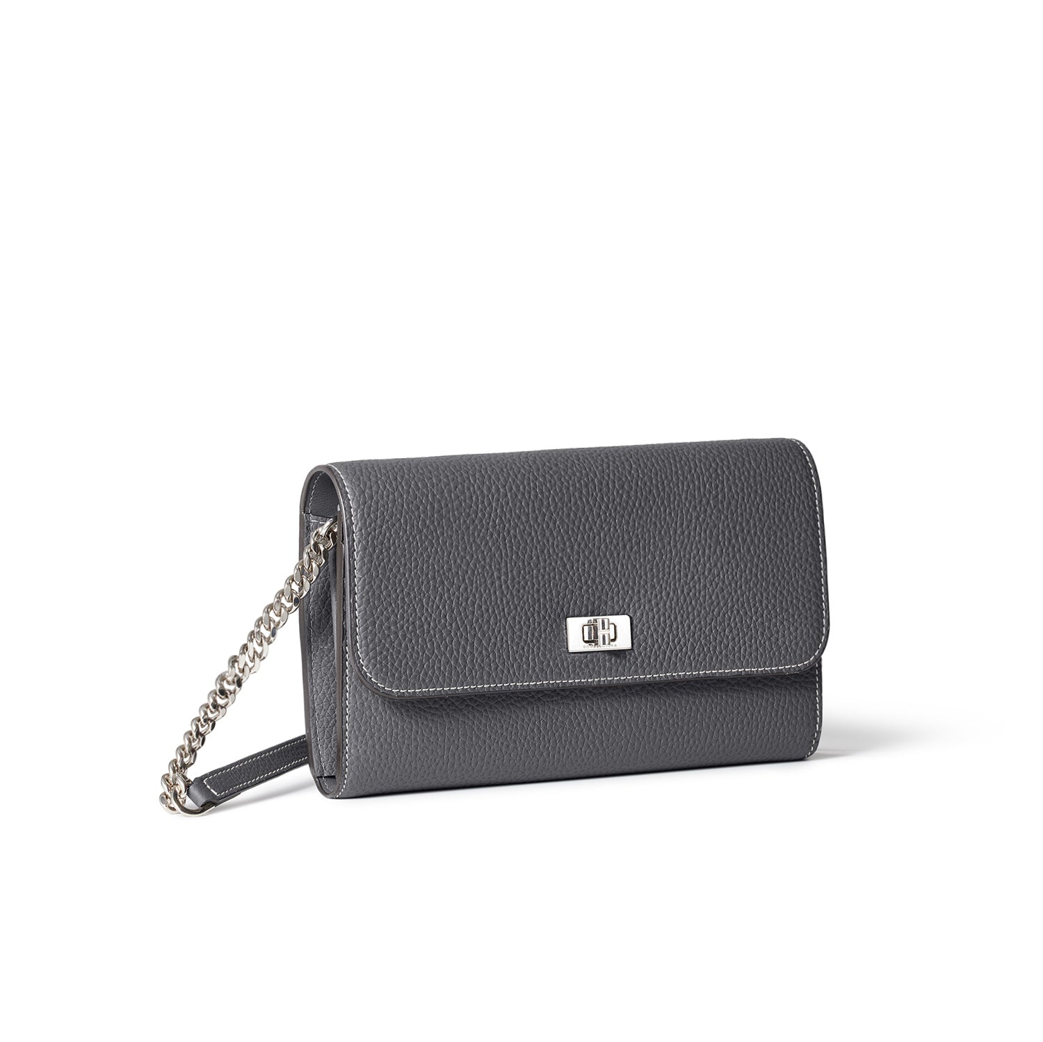 Beatrice Long Wallet Shrink Leather (Charcoal Gray)