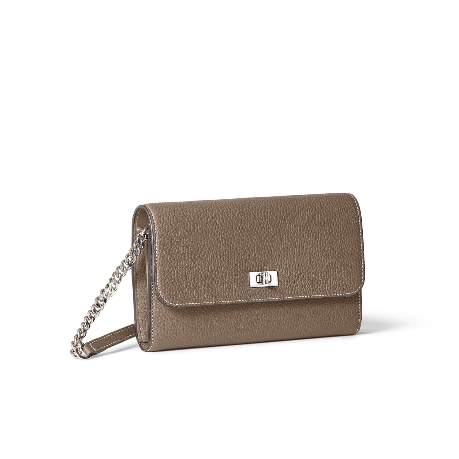 Beatrice Long Wallet Bottalato Leather (Etoupe)