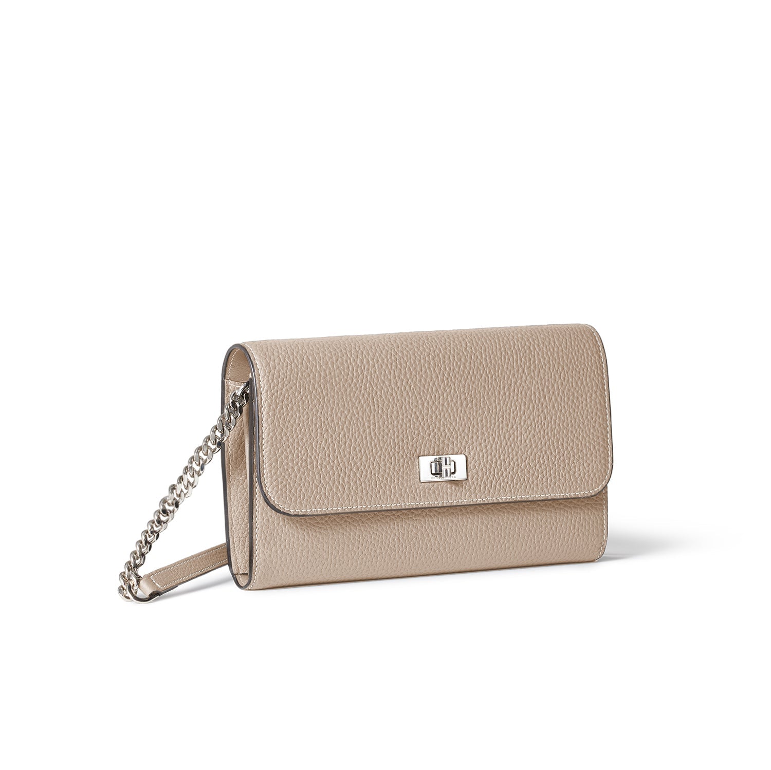 Beatrice Long Wallet Shrink Leather (Greige)