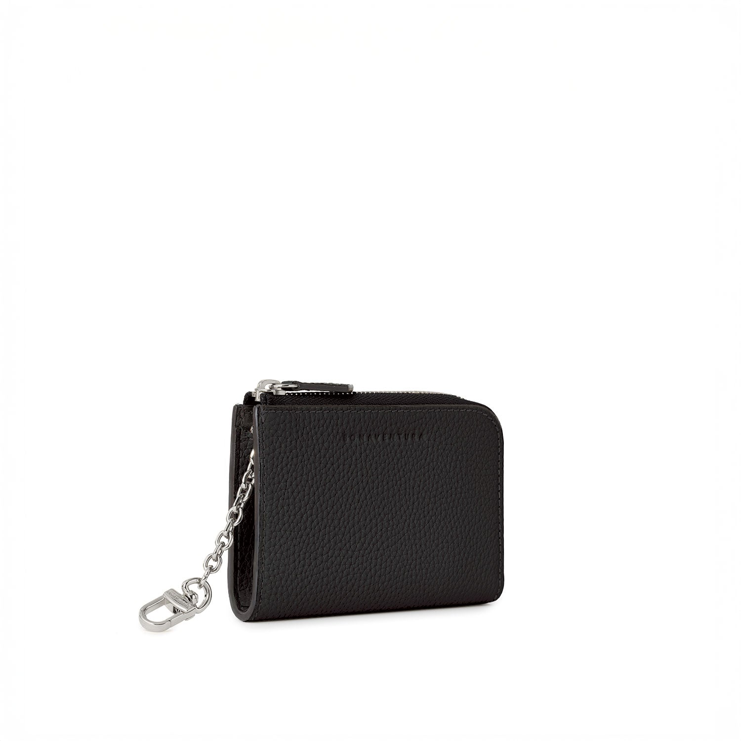 L-Zip Smart Key Case Shrink Leather (Black)