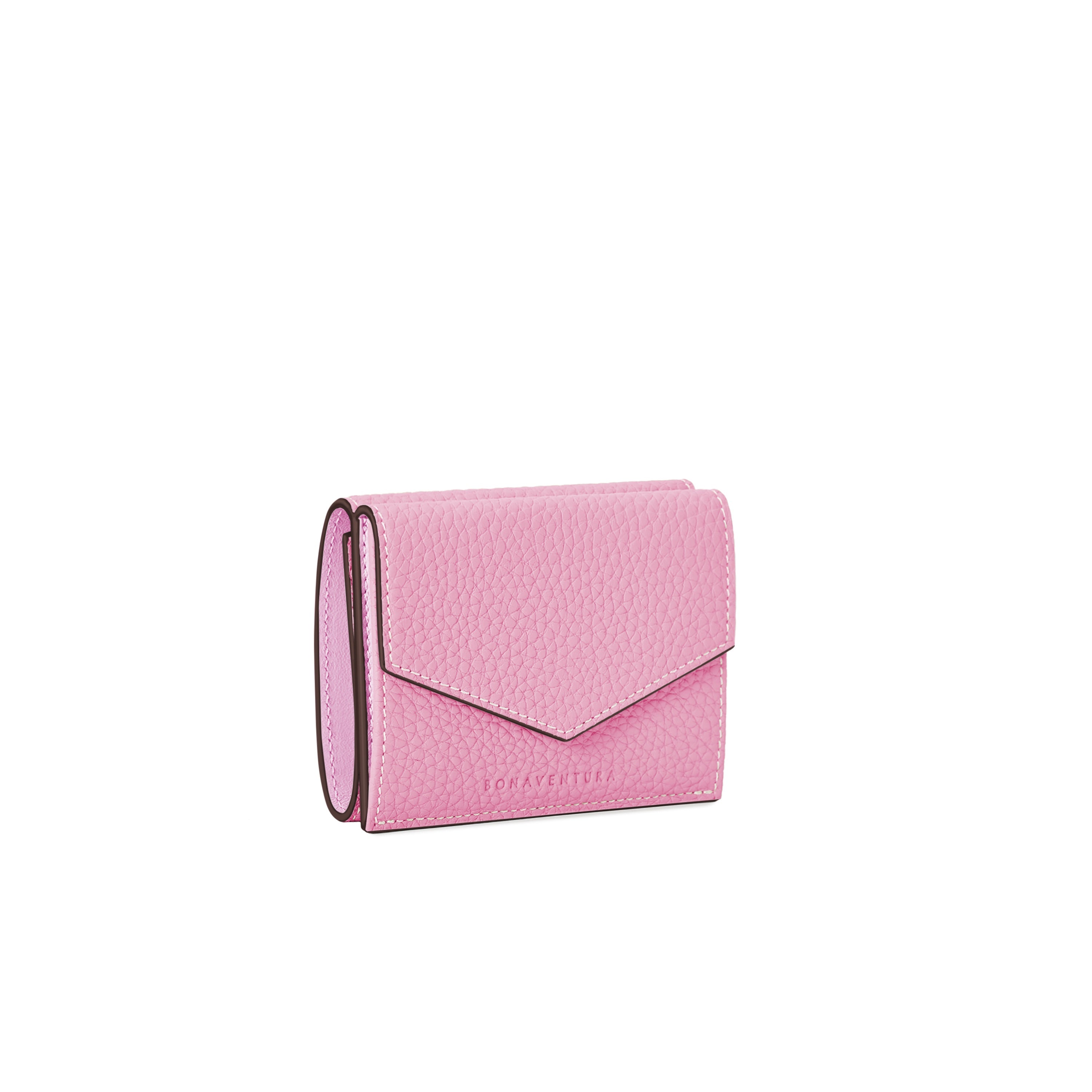 Small Wallet Shrink Leather (Taffy Pink)