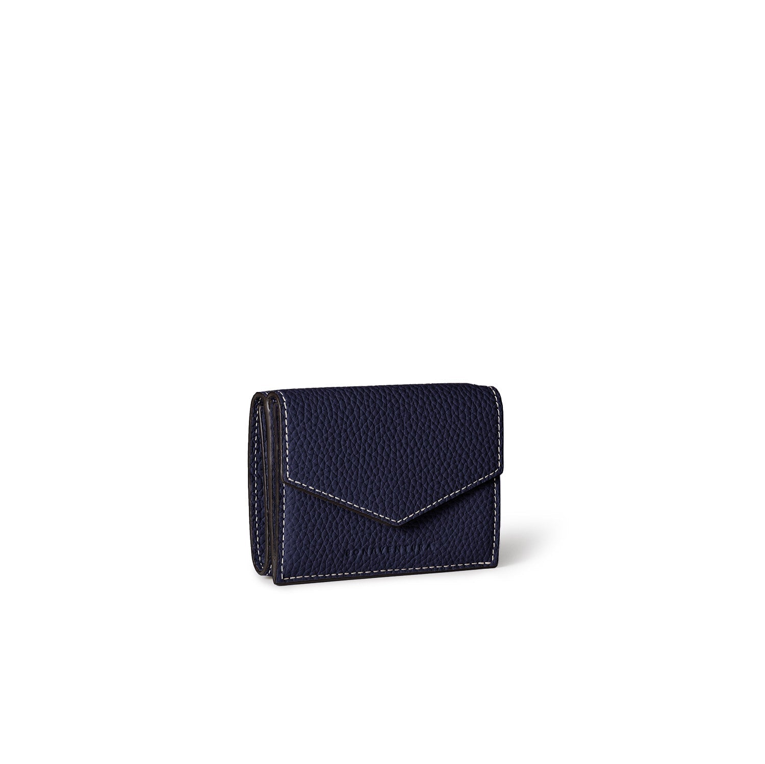 Small Wallet All Bottalato Leather (Navy)