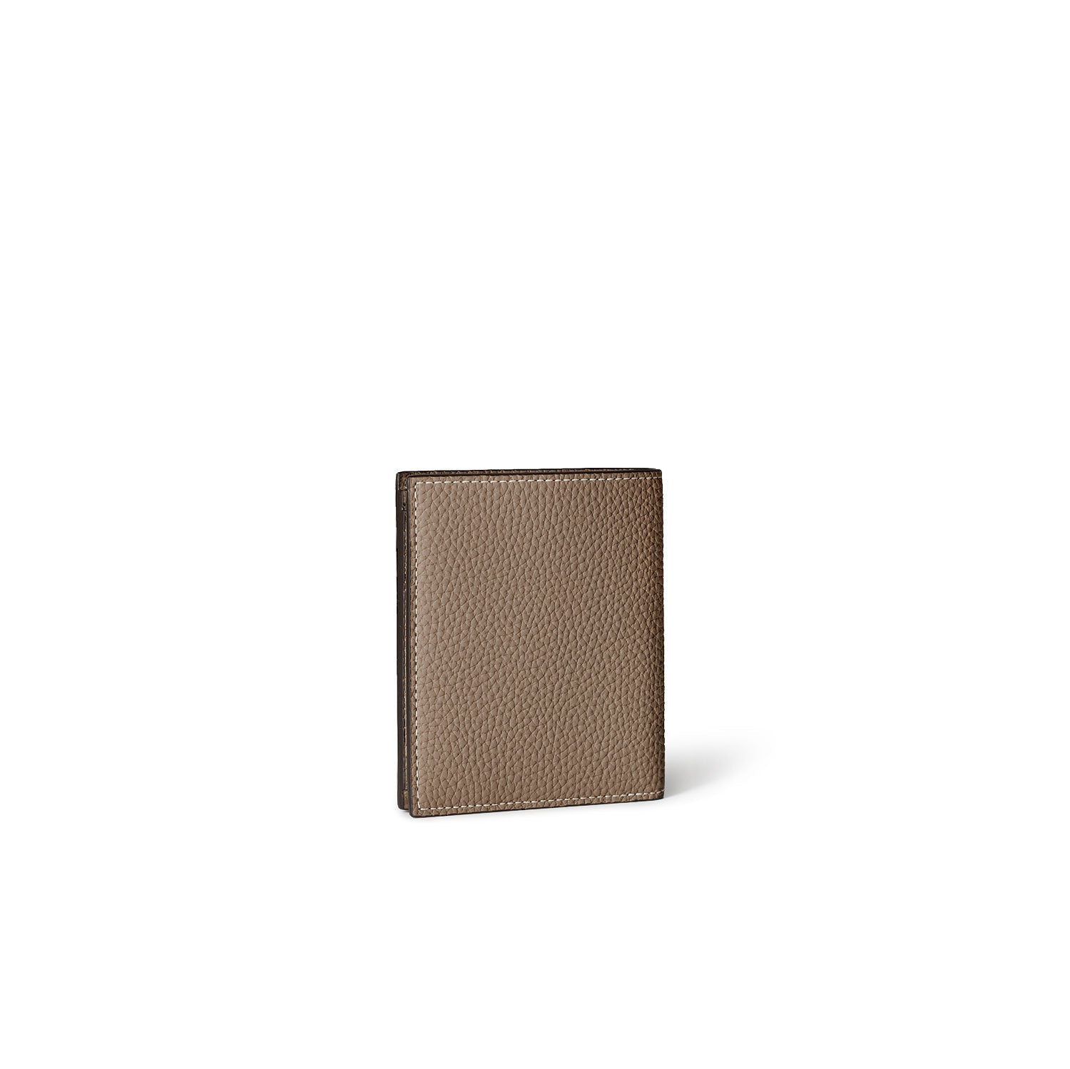 Bi-fold Wallet All Shrink Leather (Etoupe)