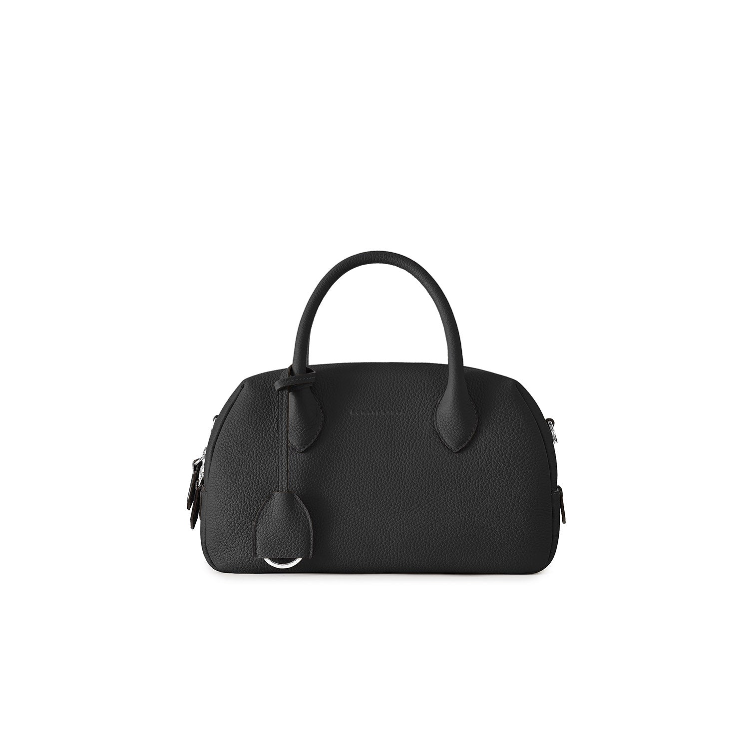Ava Boston Bag Shrink Leather (Black - Mini)