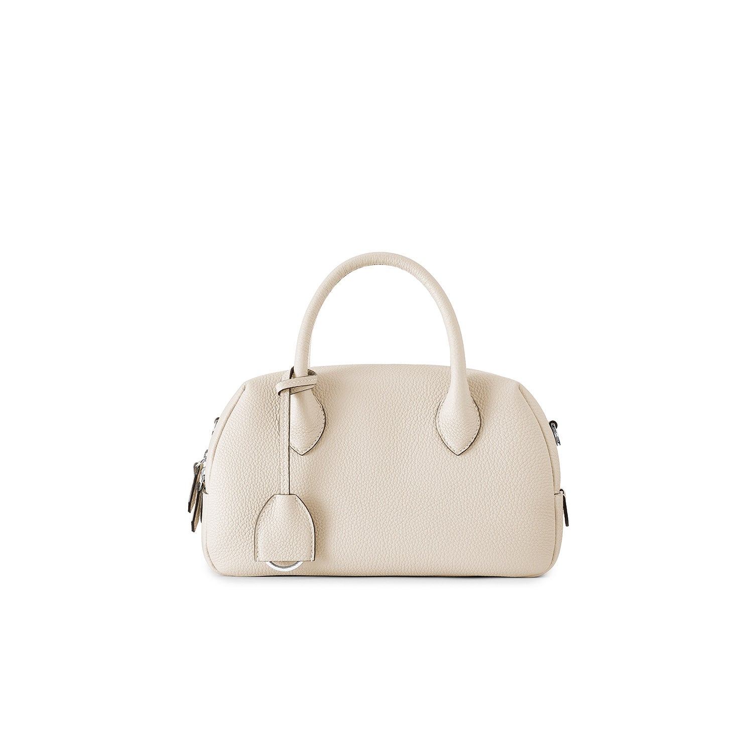 Ava Boston Bag Shrink Leather (Ivory - Mini)