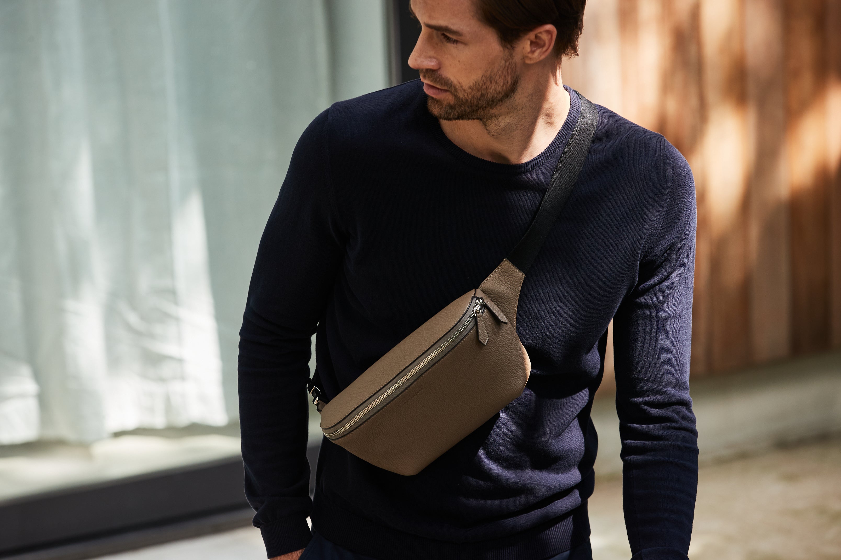 High quality leather bags for men