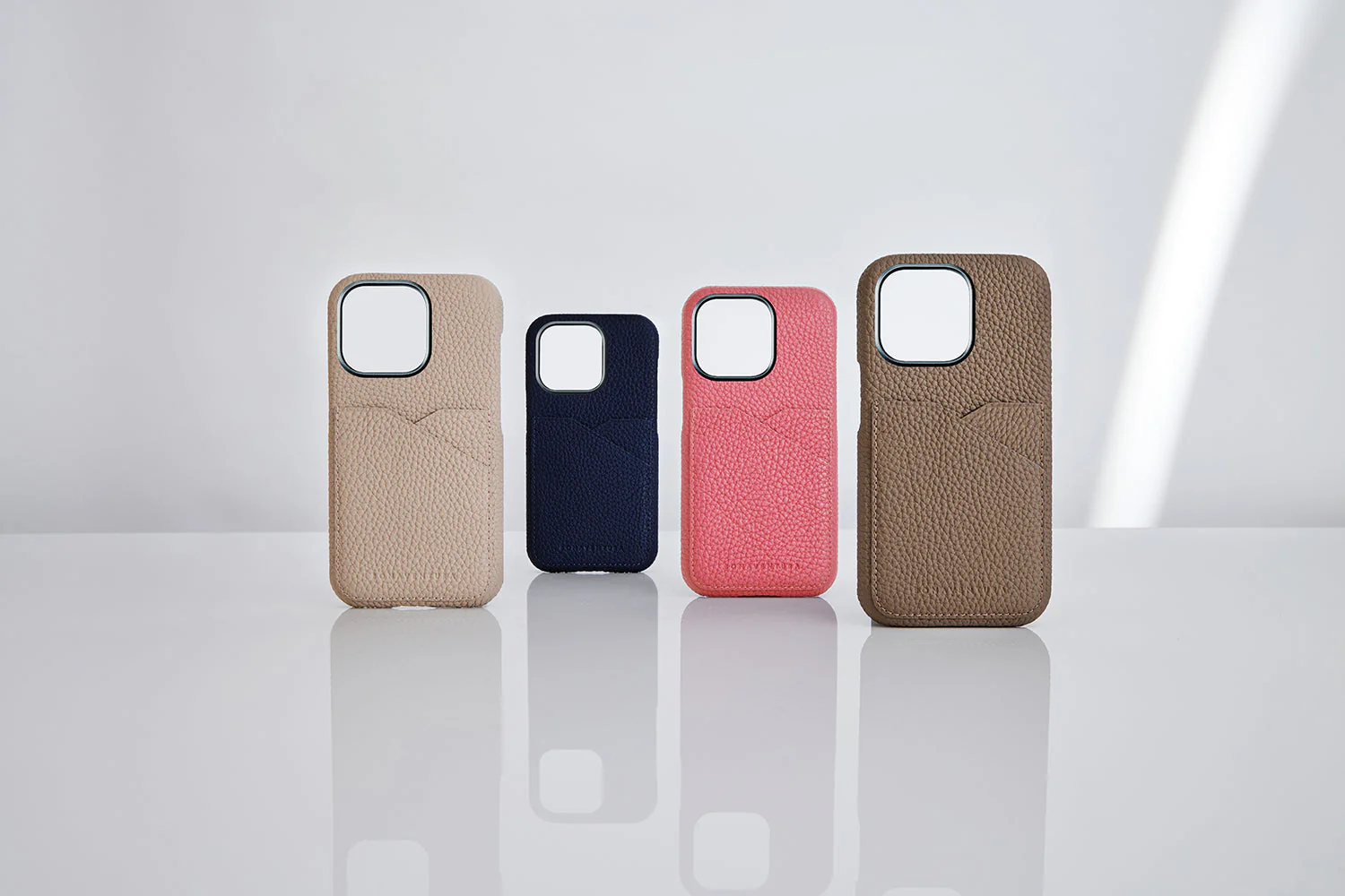 Shrink Leather Back Cover Cases for iPhone