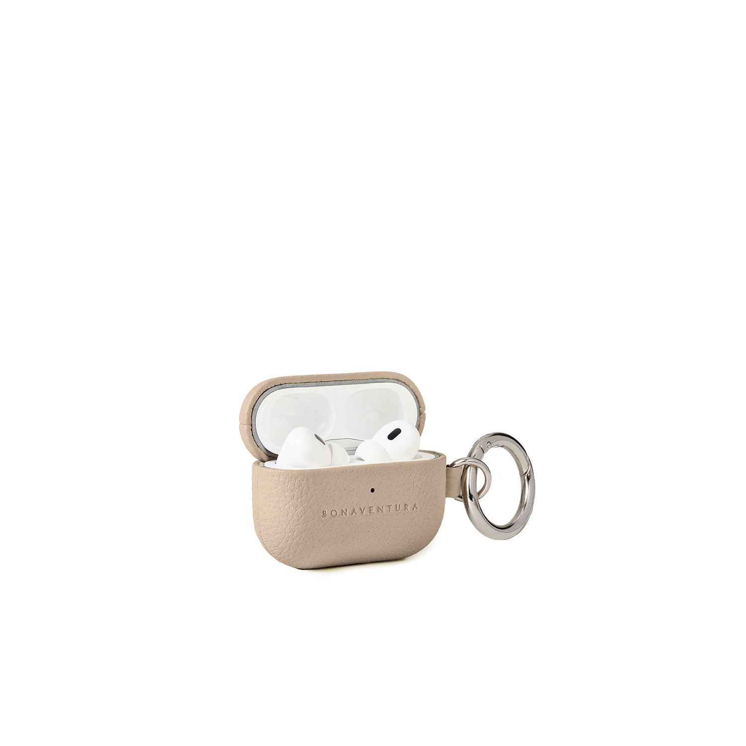 AirPods Case with Ring Shrink Leather (Greige - Pro 2nd Gen)