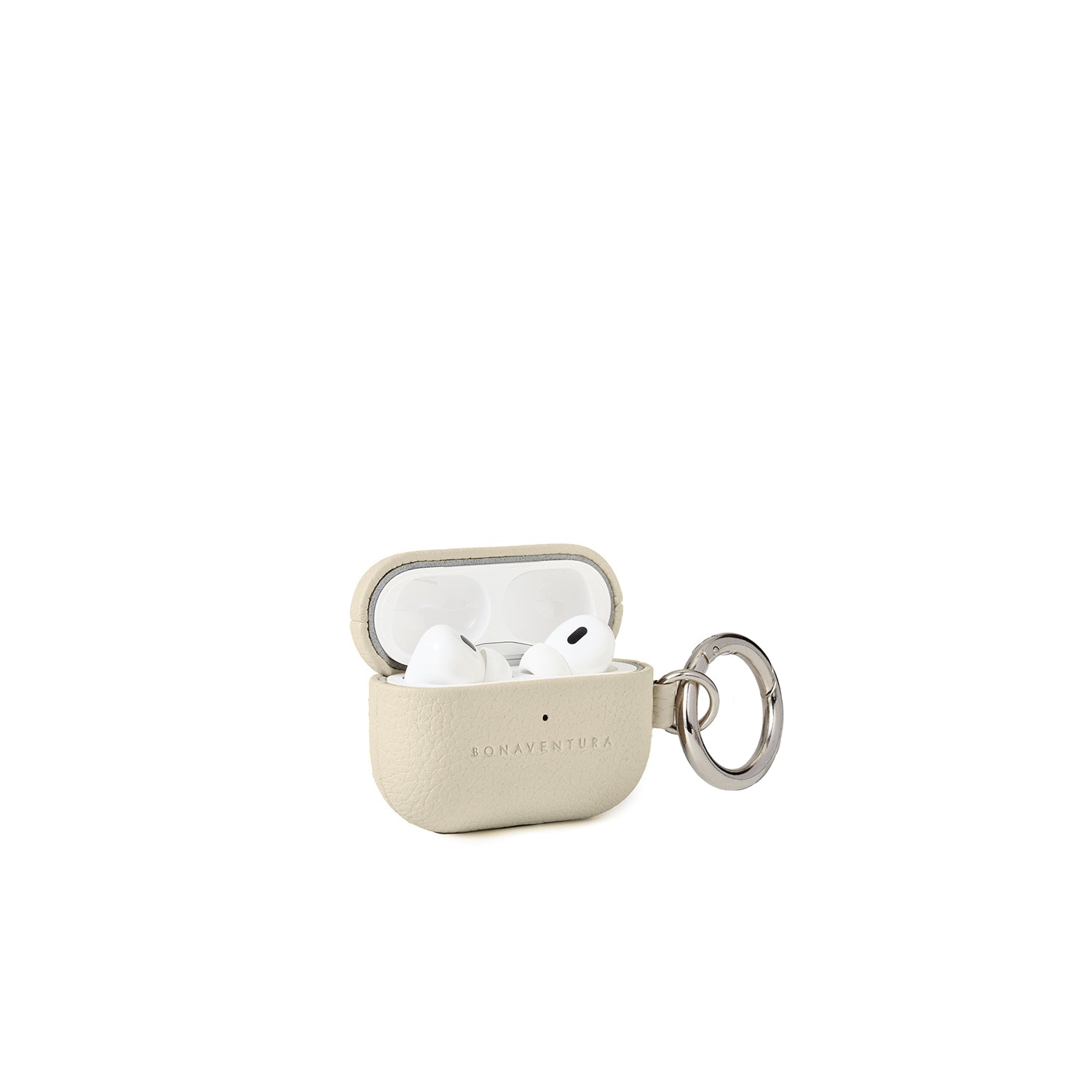 AirPods Case with Ring Shrink Leather (Ivory - Pro 2nd Gen)