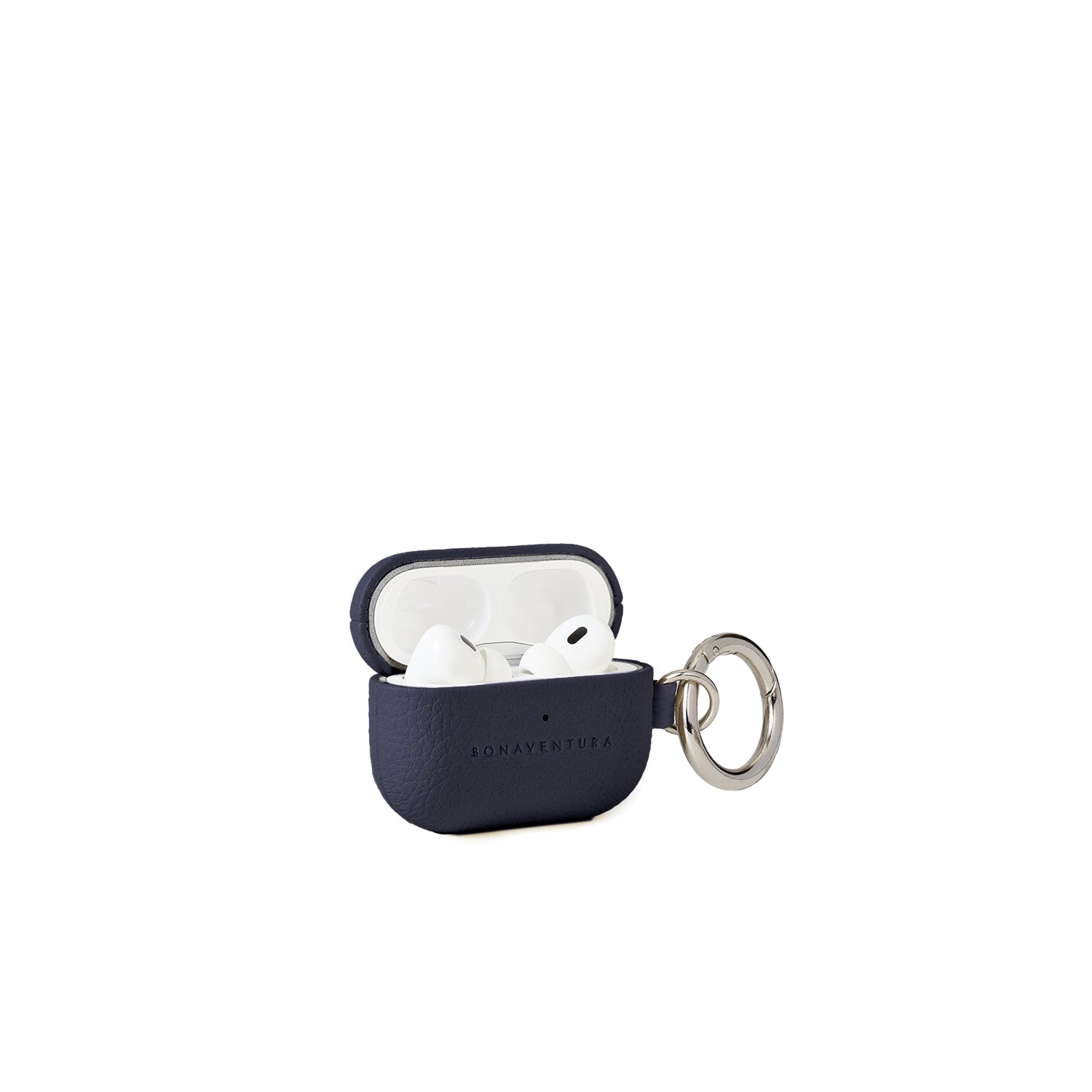 AirPods Case with Ring Shrink Leather (Navy - Pro 2nd Gen)