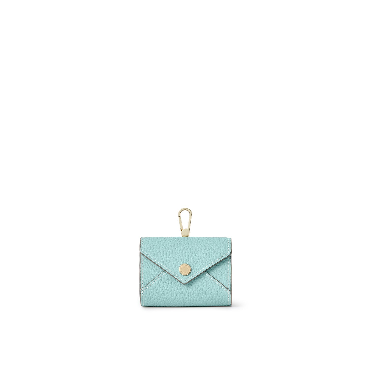 Flap AirPods Case with Hook Shrink Leather (Mare Blue × Greige (Etoupe edge paint))