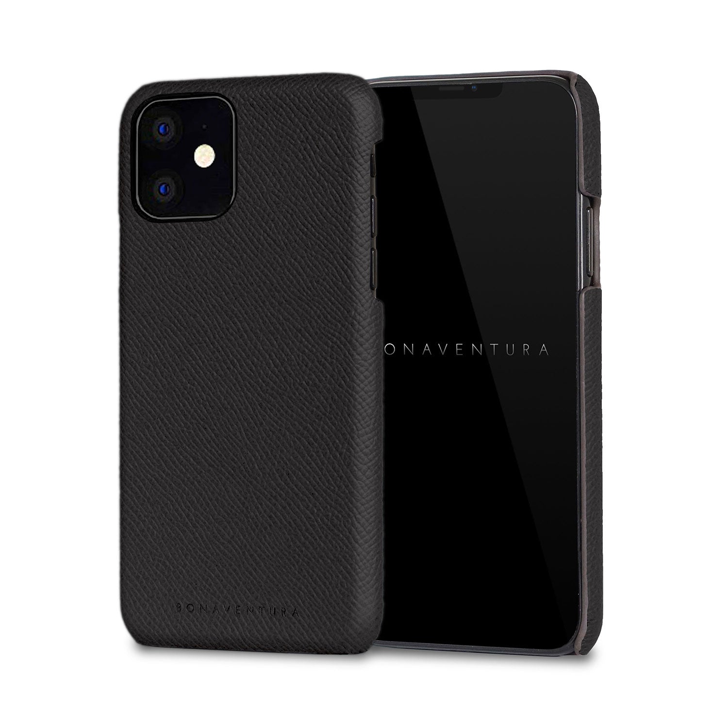 iPhone 11 Back Cover Case Nobile Leather (Black)