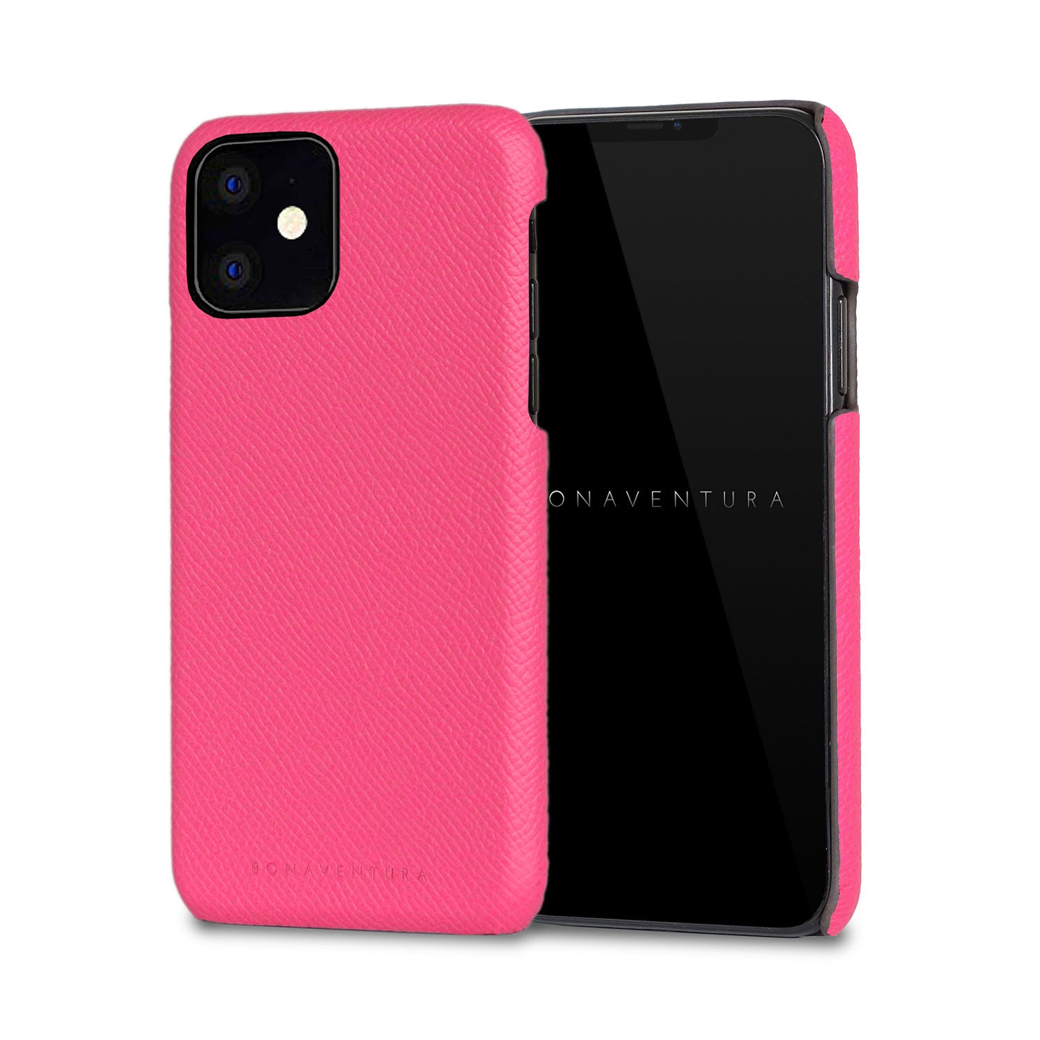 iPhone 11 Back Cover Case Nobile Leather (Fuchsia Pink)