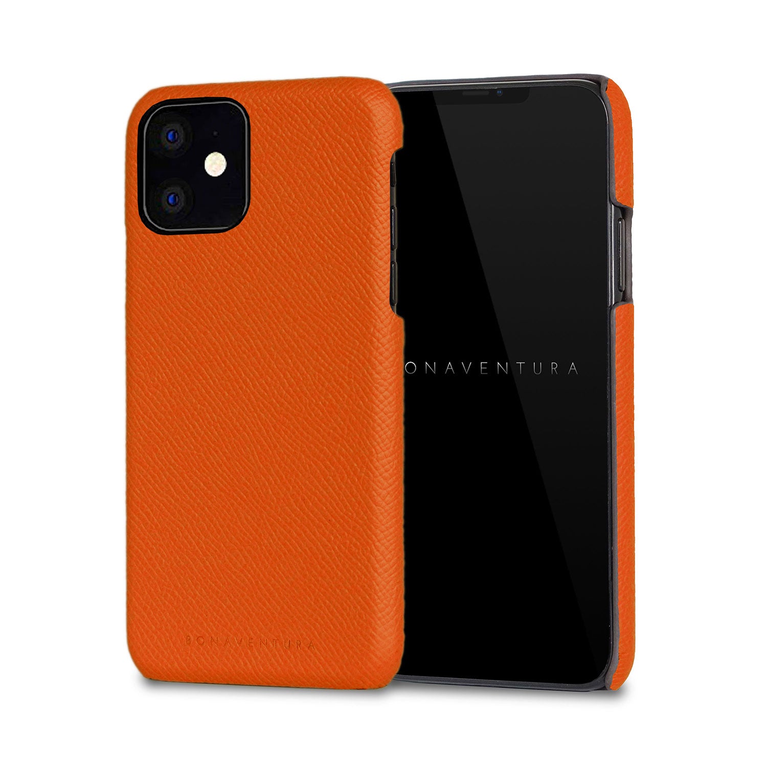 iPhone 11 Back Cover Case Nobile Leather (Orange)