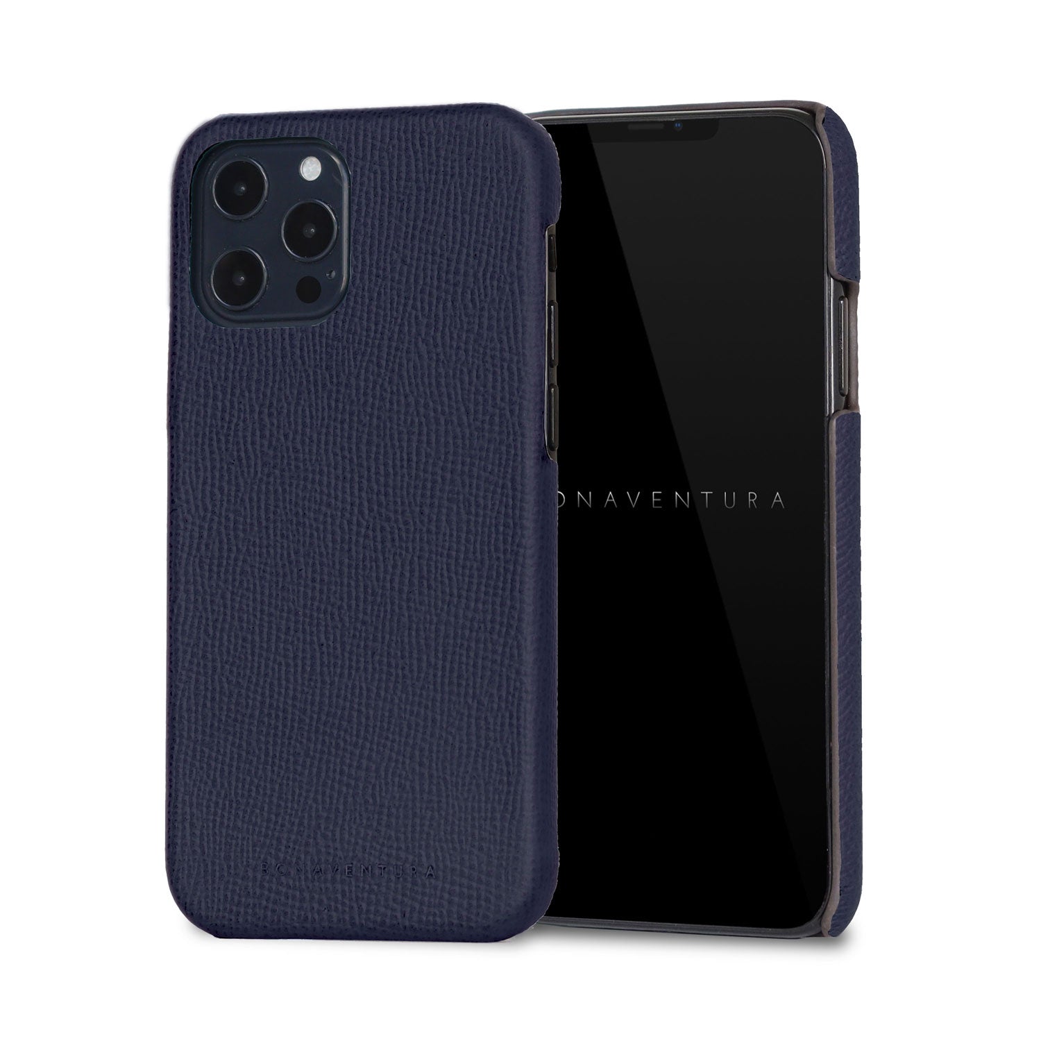 iPhone 12 / 12 Pro Back Cover Case Nobile Leather (Navy)