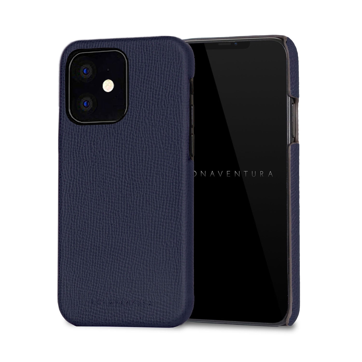 iPhone 12 mini Back Cover Case Nobile Leather (Navy)