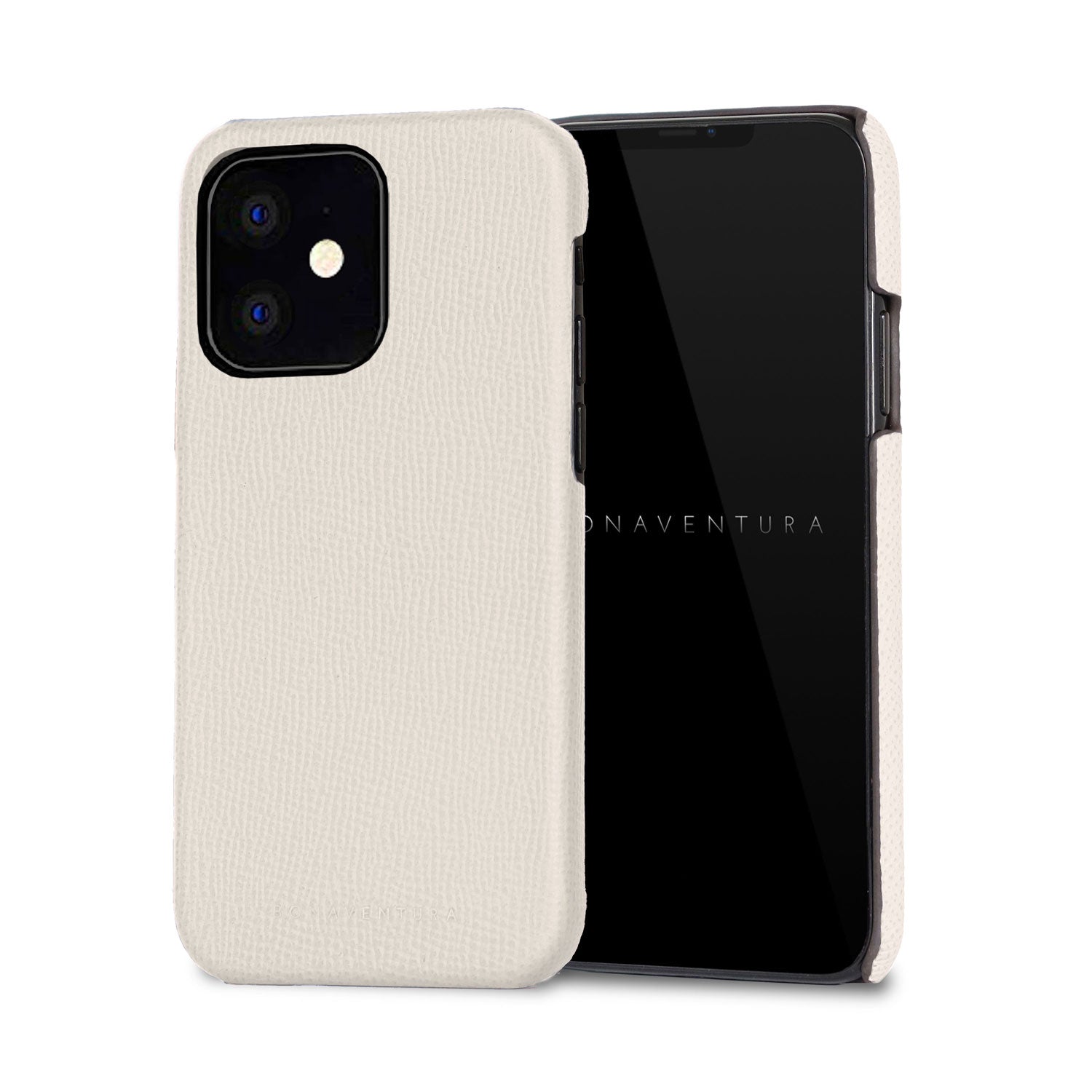 iPhone 12 mini Back Cover Case Nobile Leather (White)