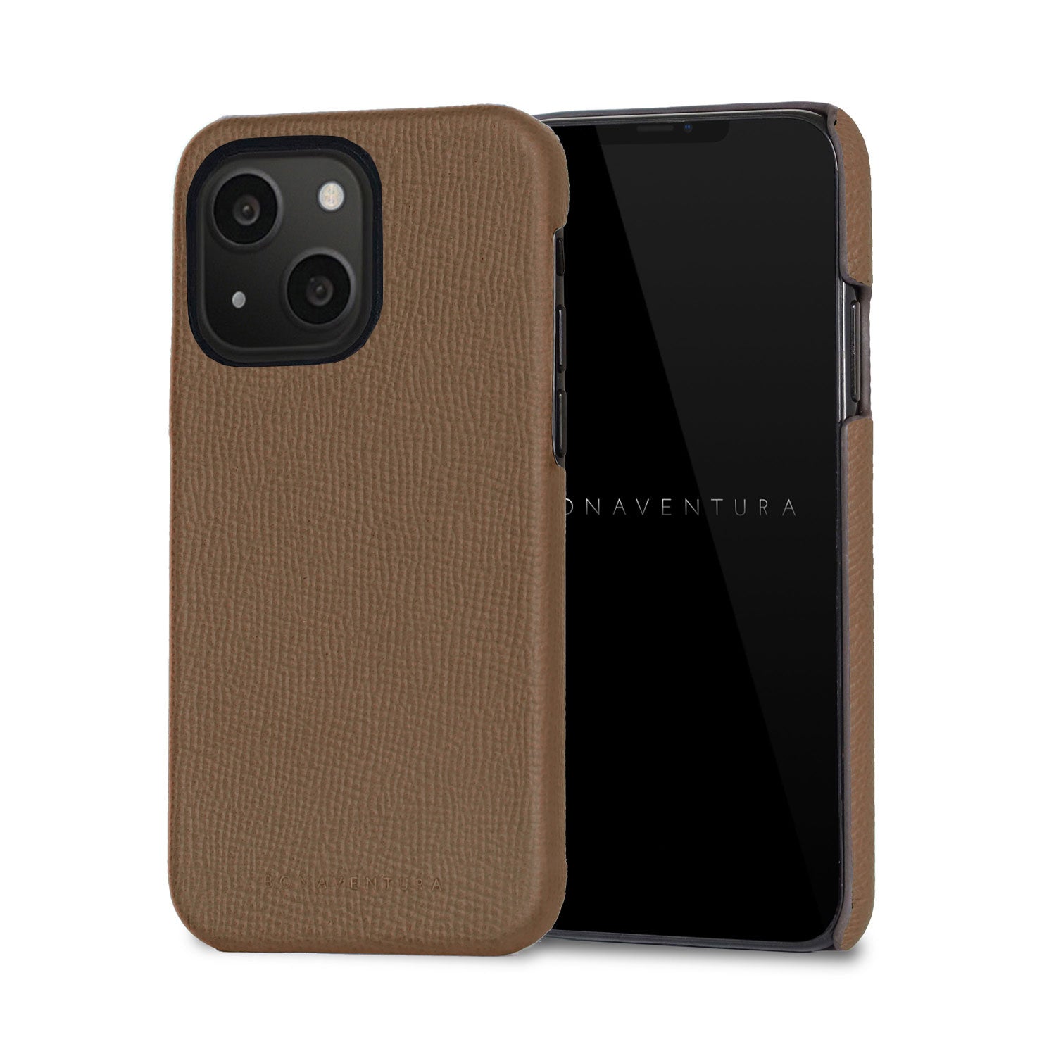 iPhone 13 mini Back Cover Case Nobile Leather (Etoupe)