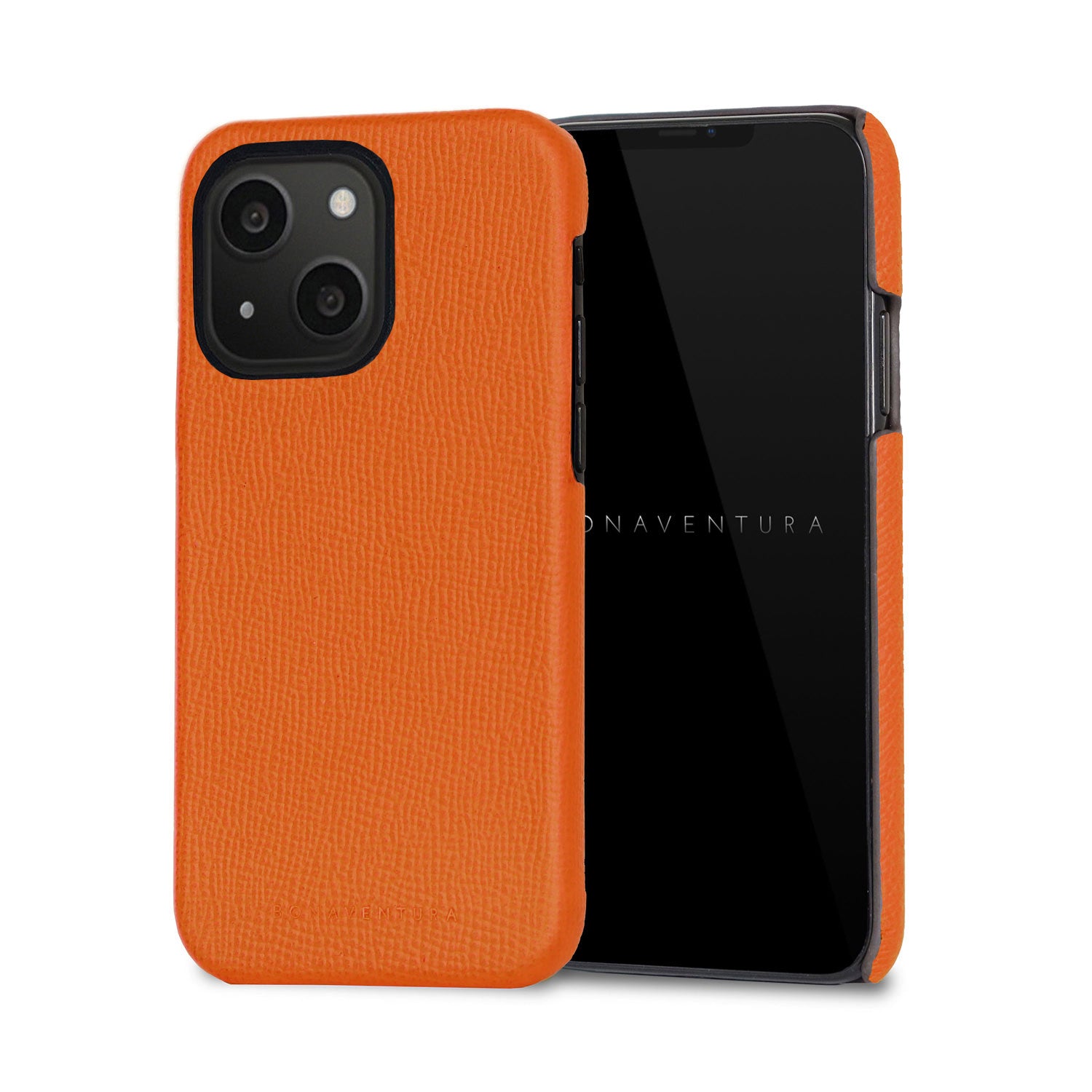 iPhone 13 mini Back Cover Case Nobile Leather (Orange)