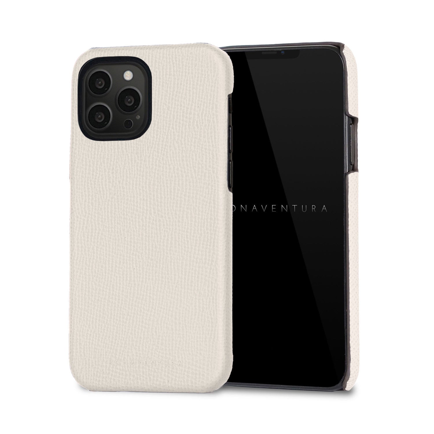 iPhone 13 Pro Back Cover Case Nobile Leather (White)