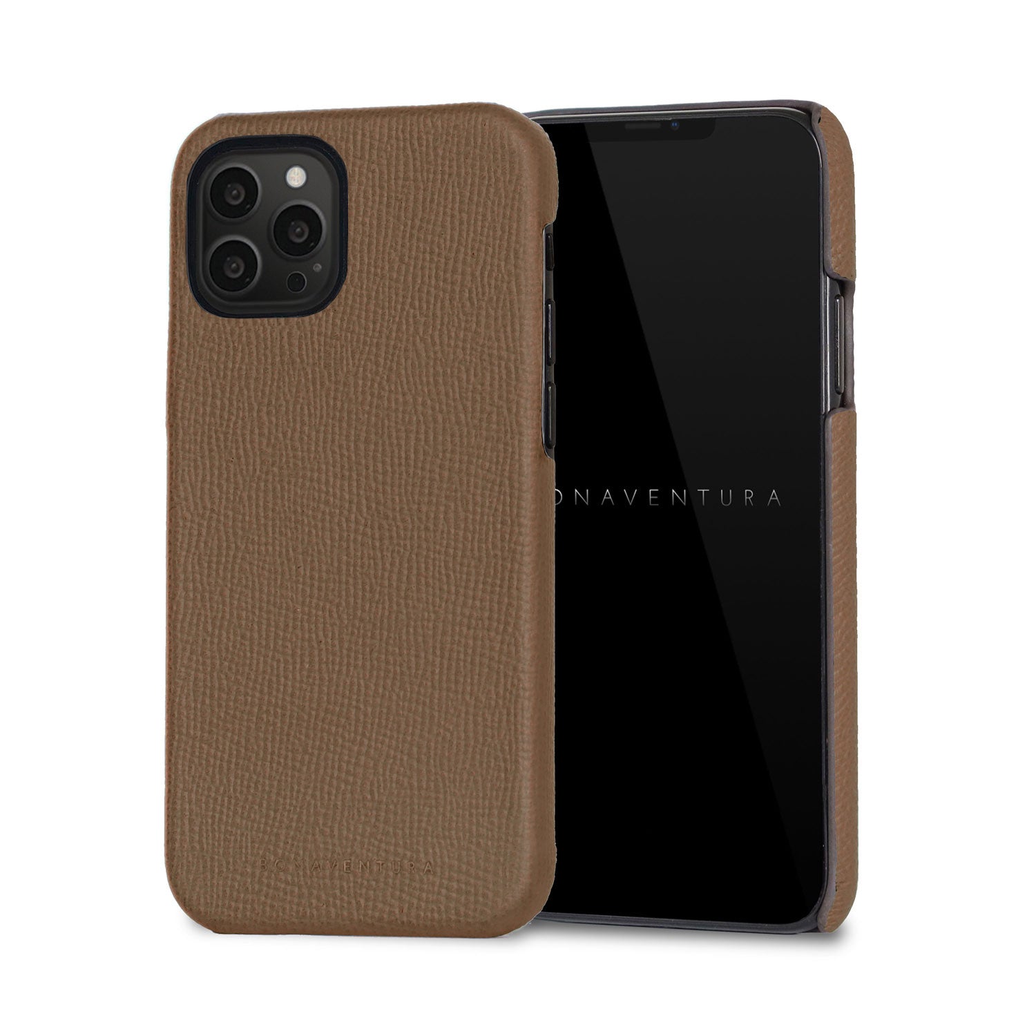 iPhone 13 Pro Max Back Cover Case Nobile Leather (Etoupe)