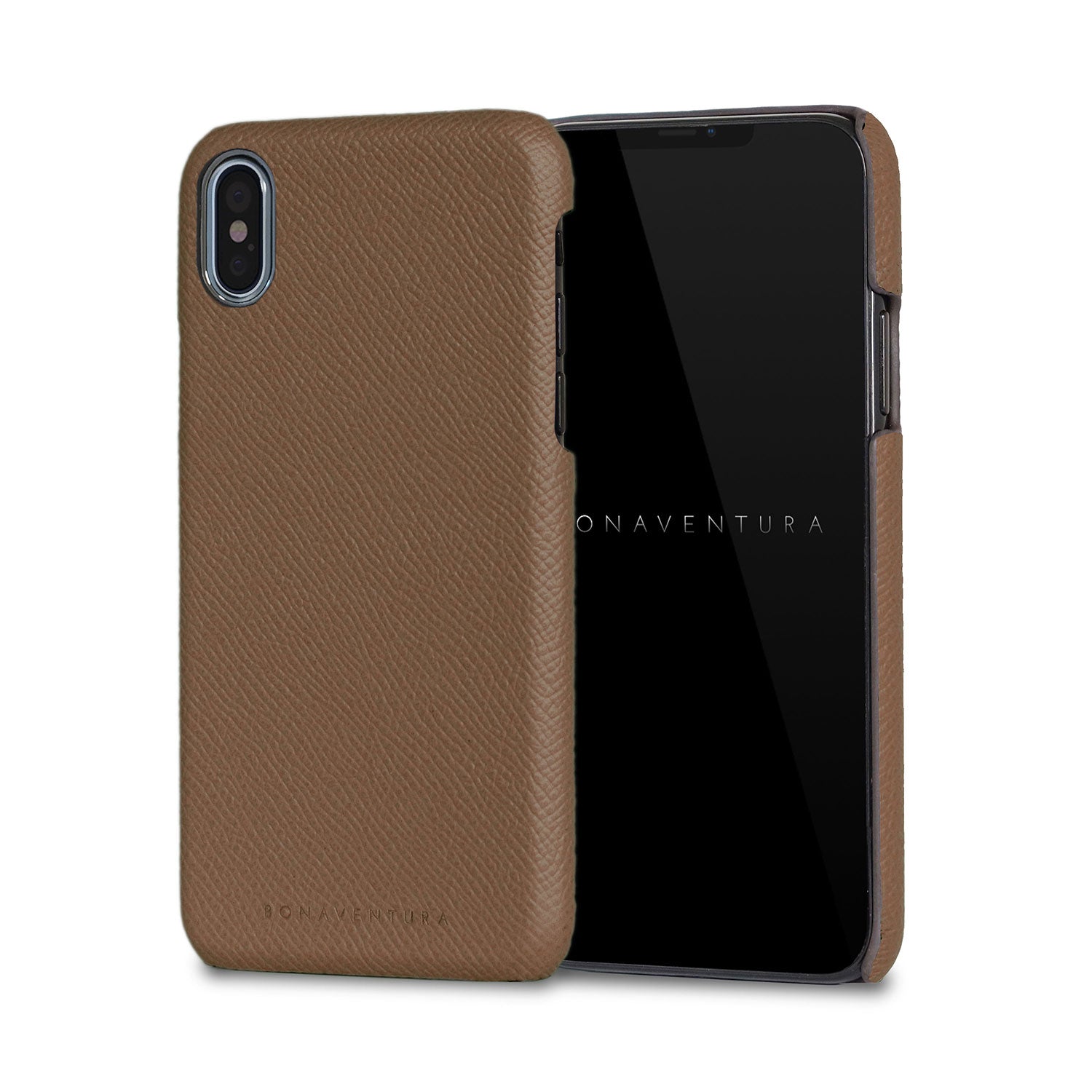iPhone X / Xs Back Cover Case Nobile Leather (Etoupe)