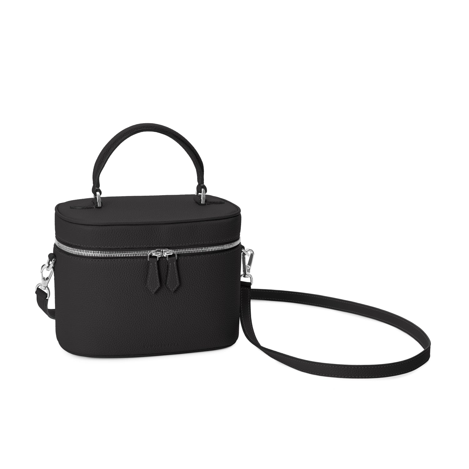 Mona Vanity Bag Shrink Leather (Black)