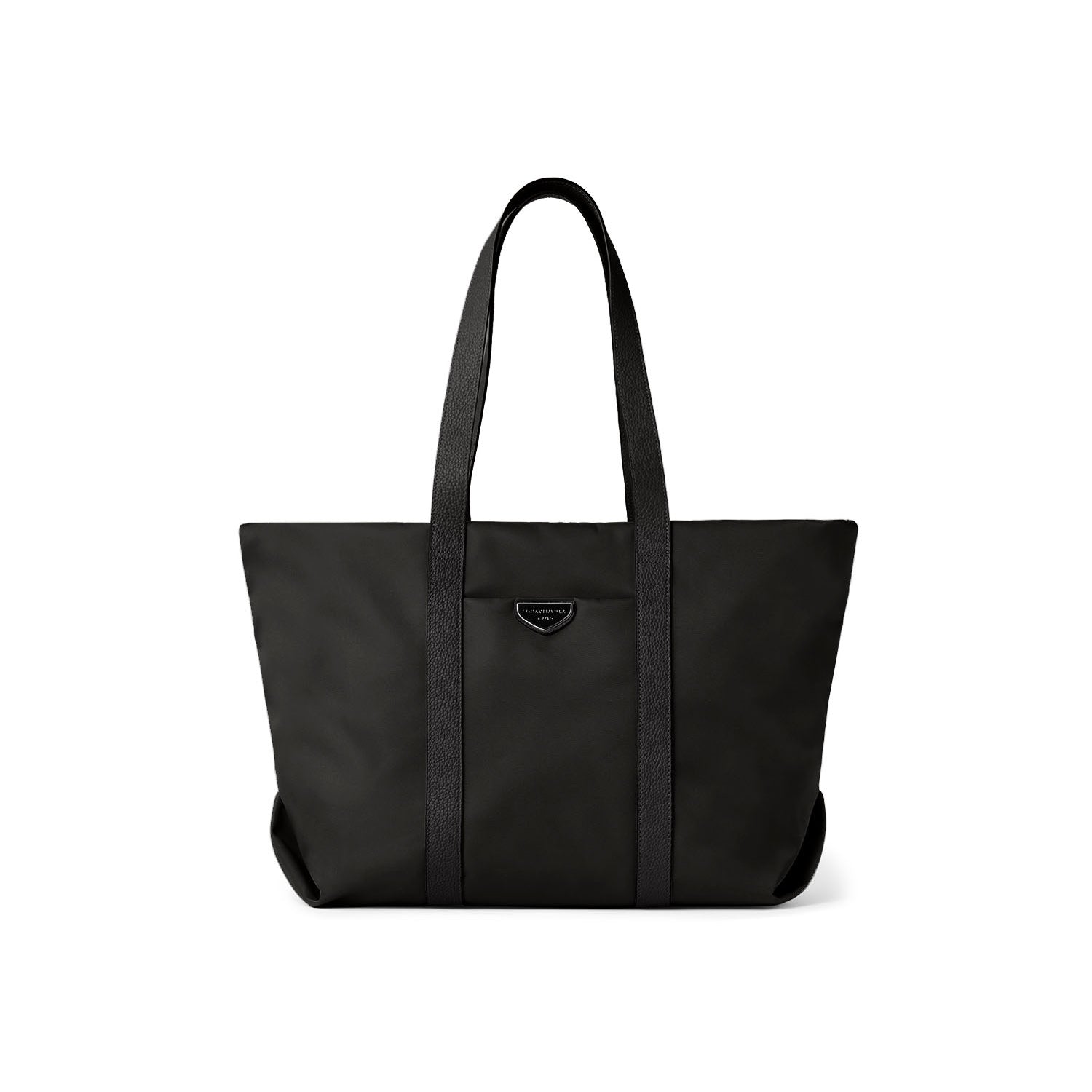 Celeste Tote Bag Nylon (Black × Sky Blue - Large)