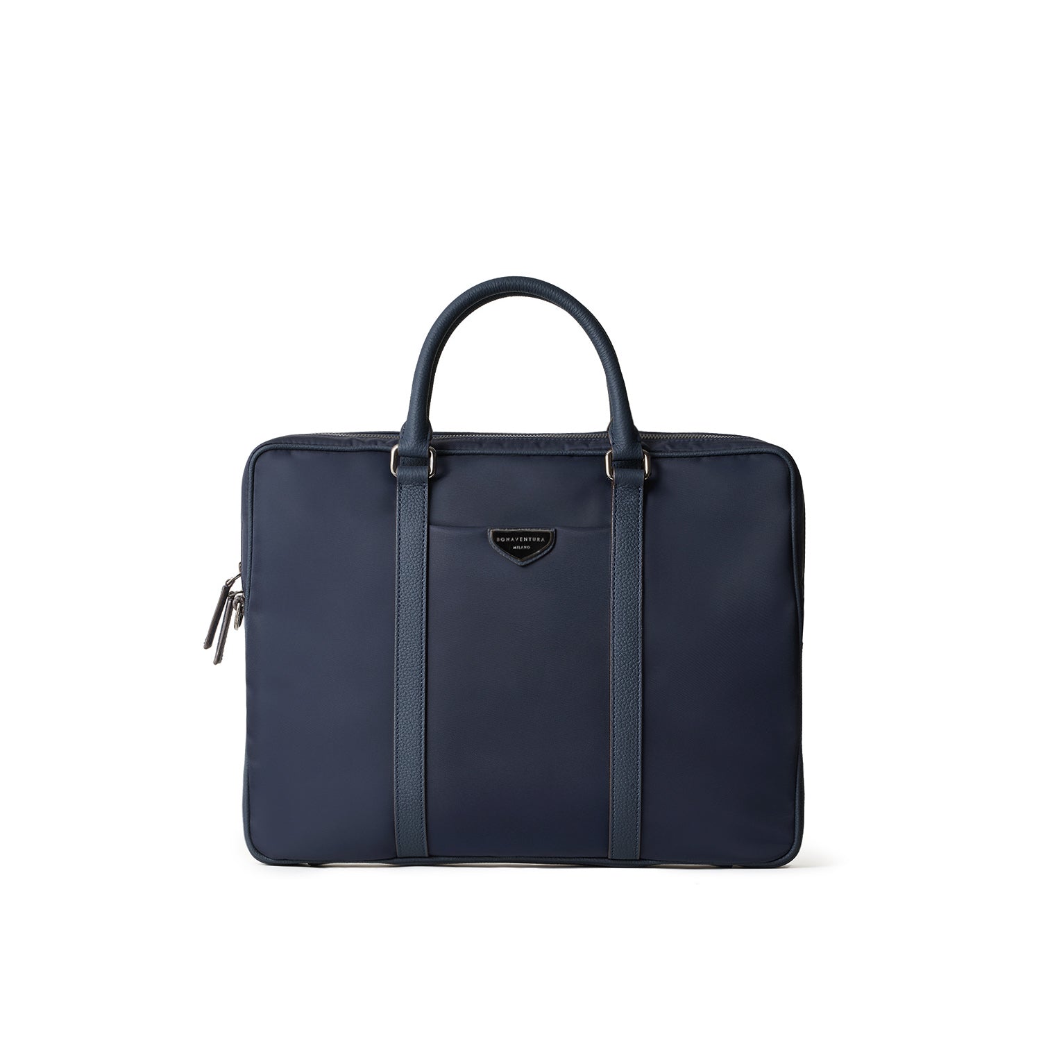 Celeste Slim Briefcase Nylon (Navy × Etoupe)
