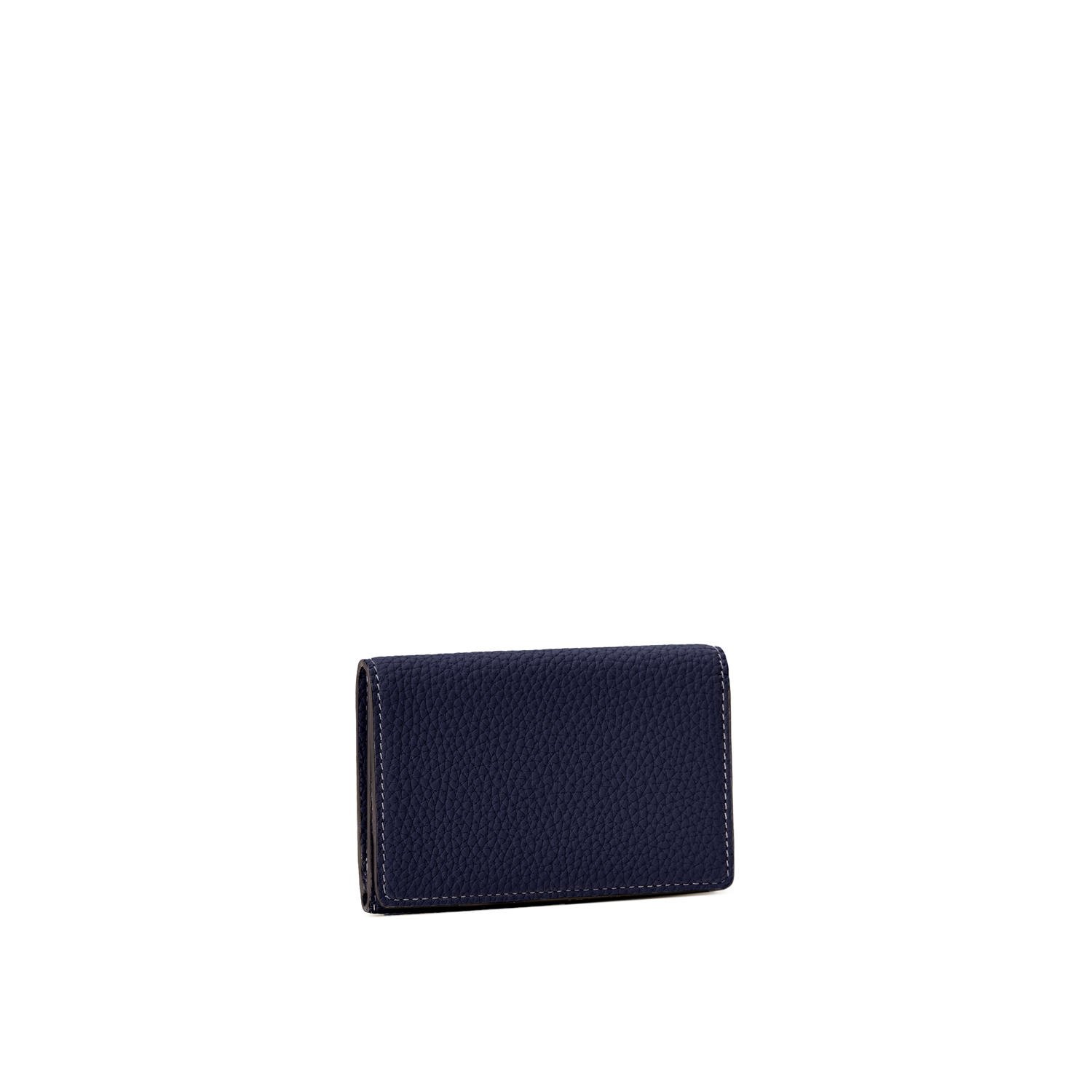 Business Card Case with Sleeve Shrink Leather (Navy × Black)